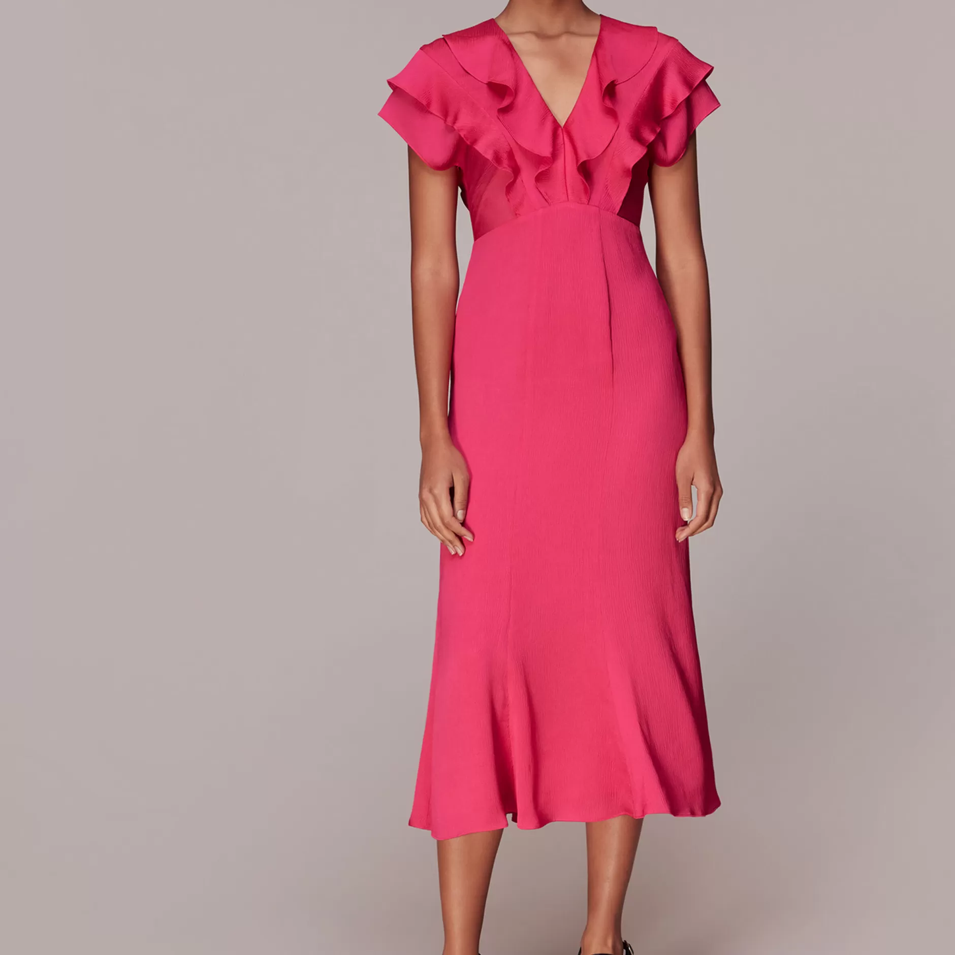 Women Whistles Dresses | Adeline Frill Midi Dress