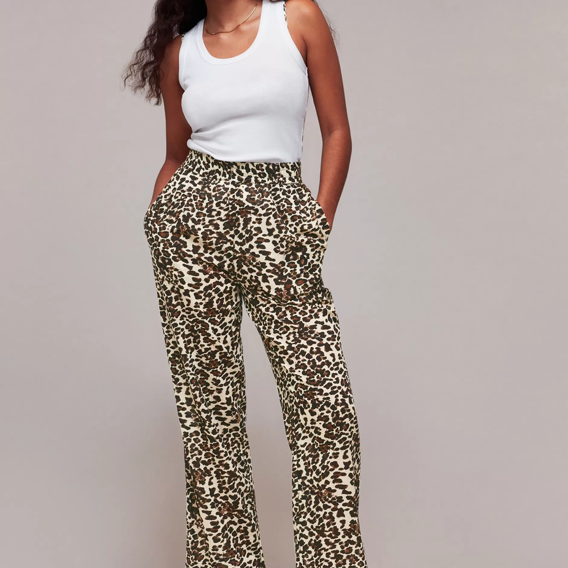 Women Whistles Trousers | Animal Print Beach Trouser