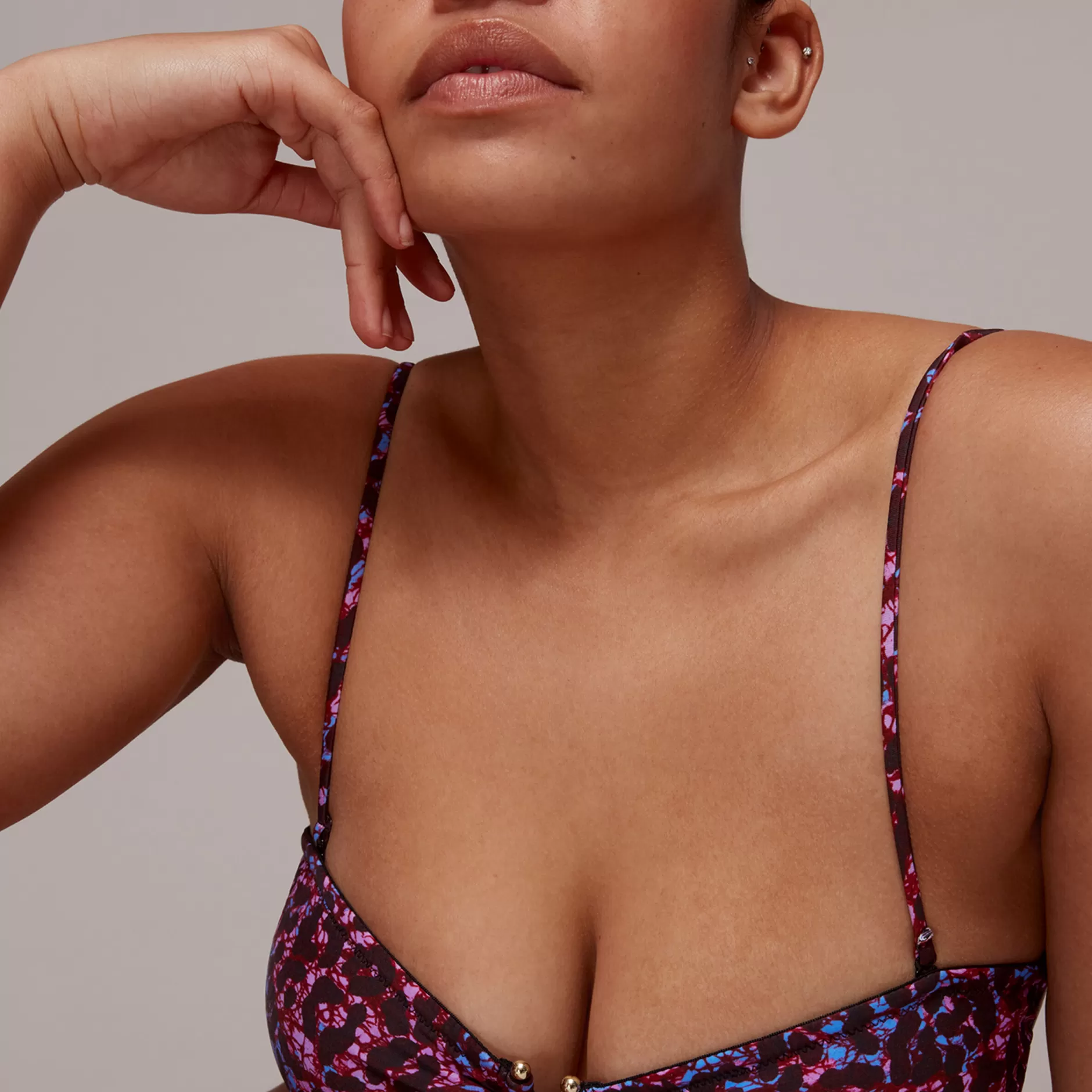 Women Whistles Swimwear | Animal Printed Bikini Top