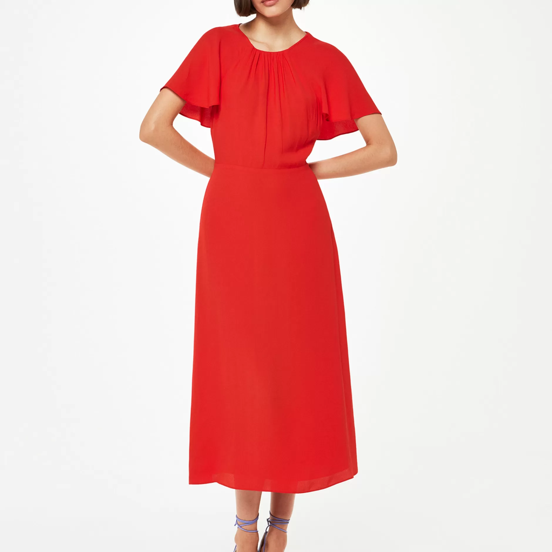 Women Whistles Dresses | Annabelle Cape Sleeve Dress