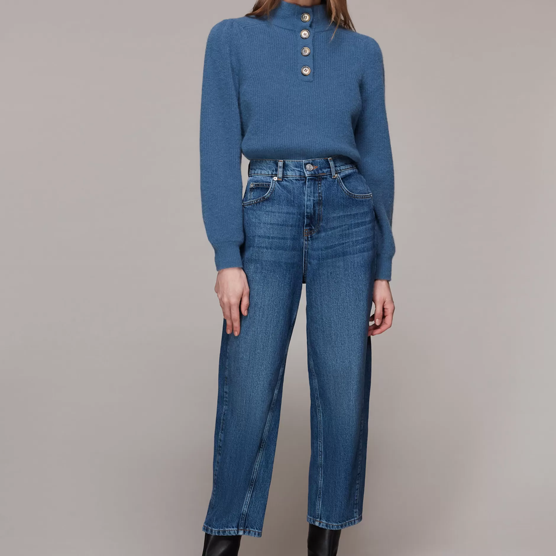 Women Whistles Trousers | Authentic Barrel Leg Jean