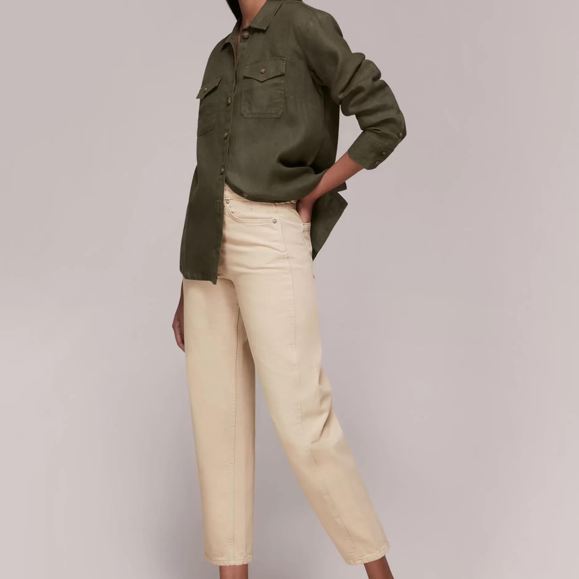 Women Whistles Trousers | Authentic Barrel Leg Jean