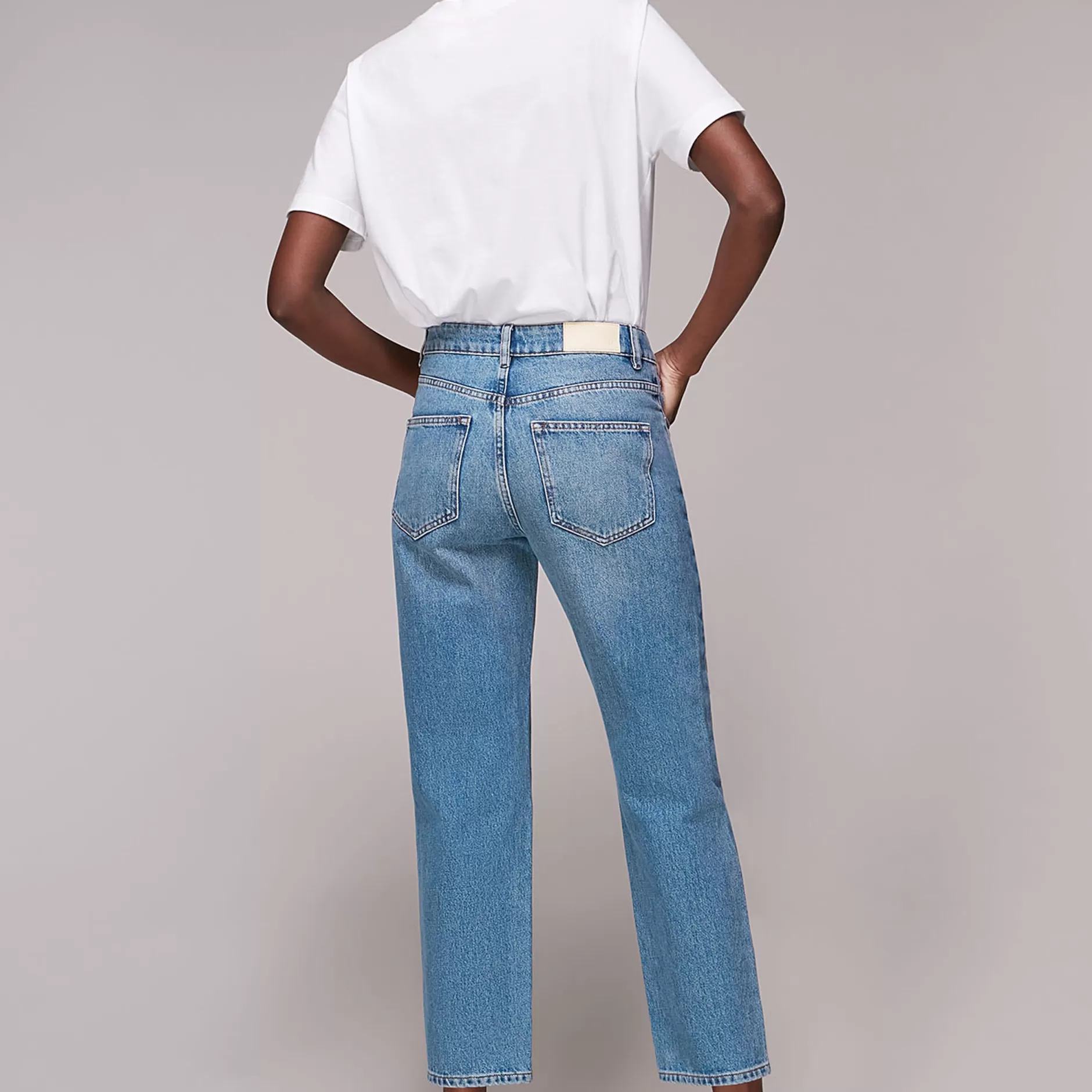 Women Whistles Jeans | Authentic Hollie Button Jean