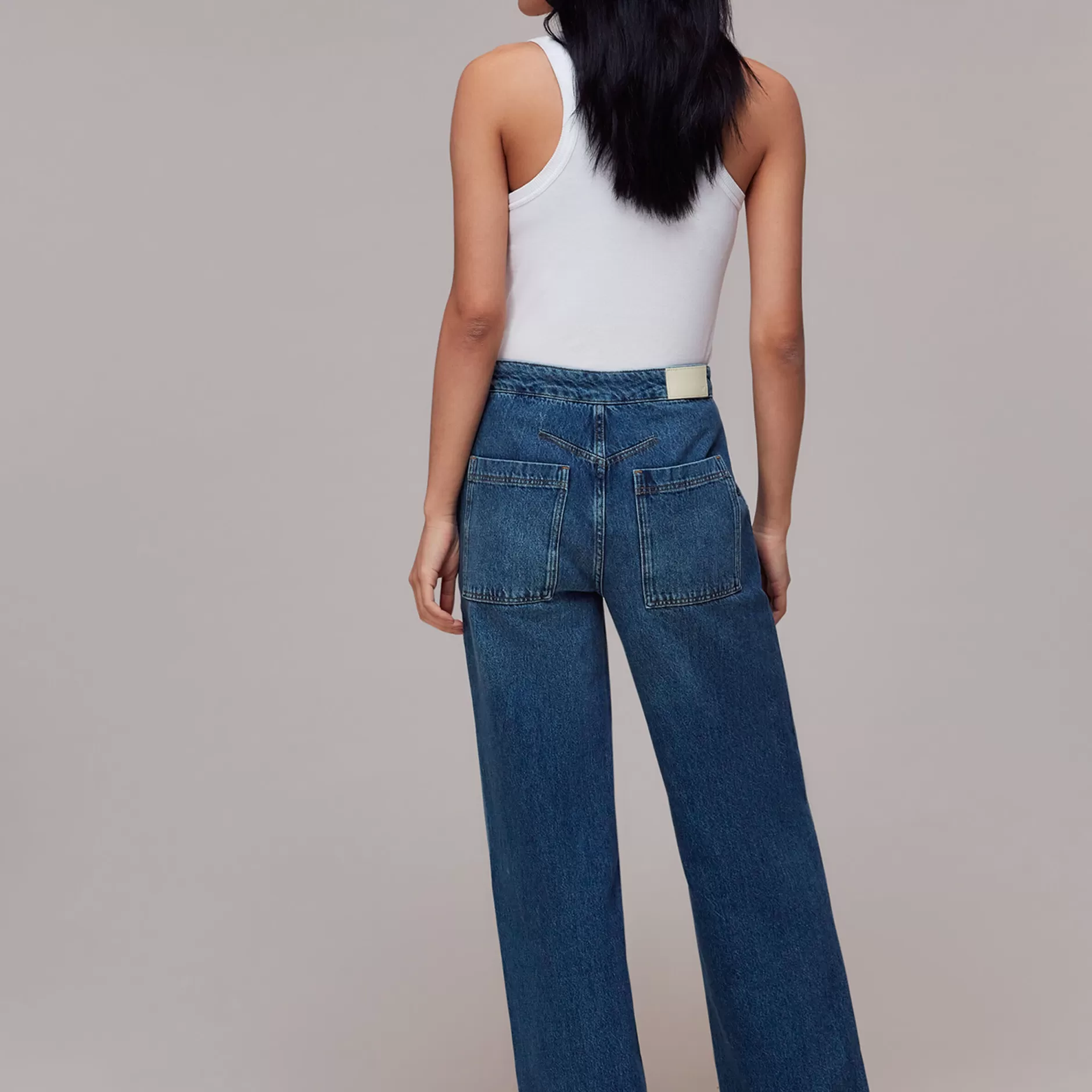 Women Whistles Jeans | Authentic Side Zip Jean