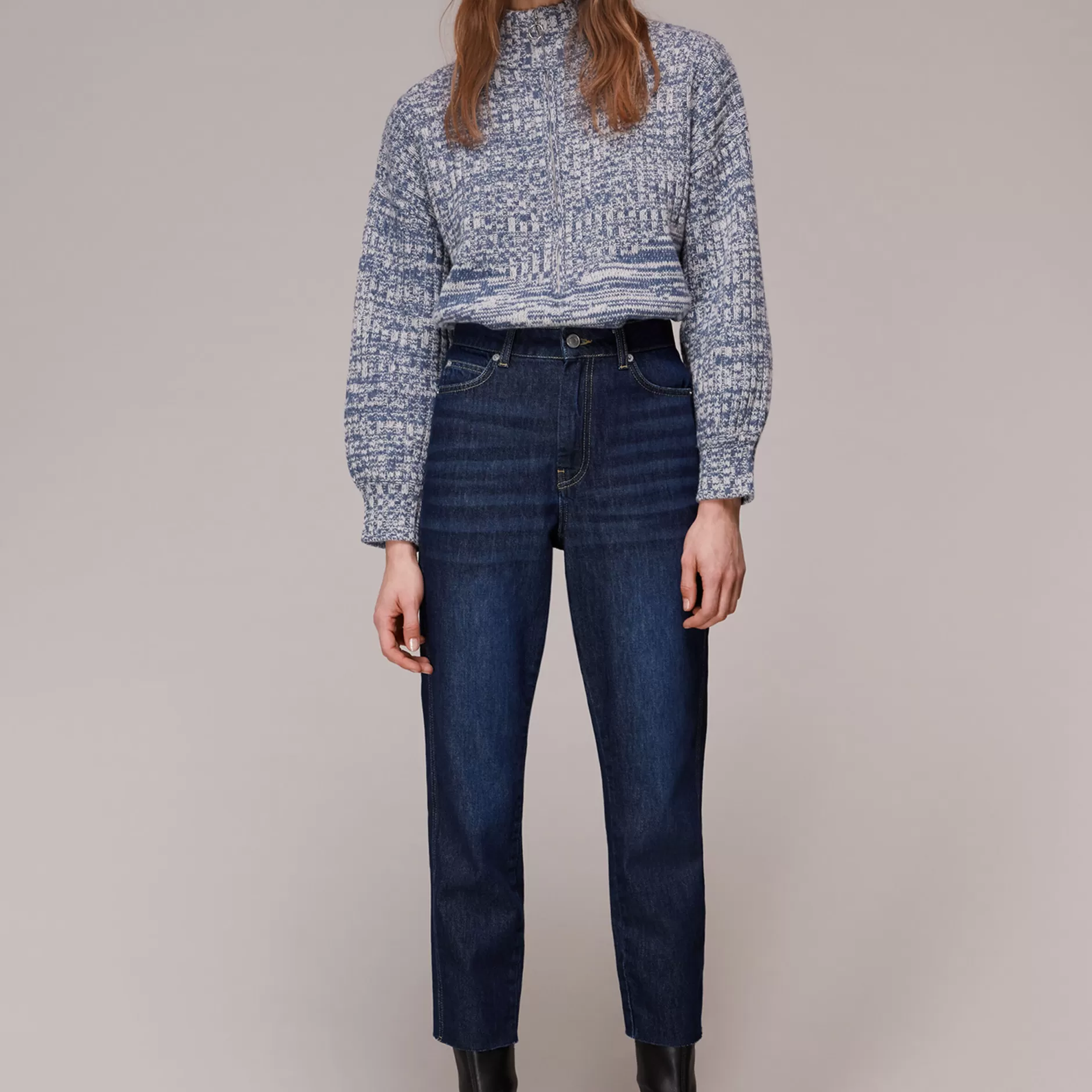 Women Whistles Jeans | Authentic Slim Frayed Jean