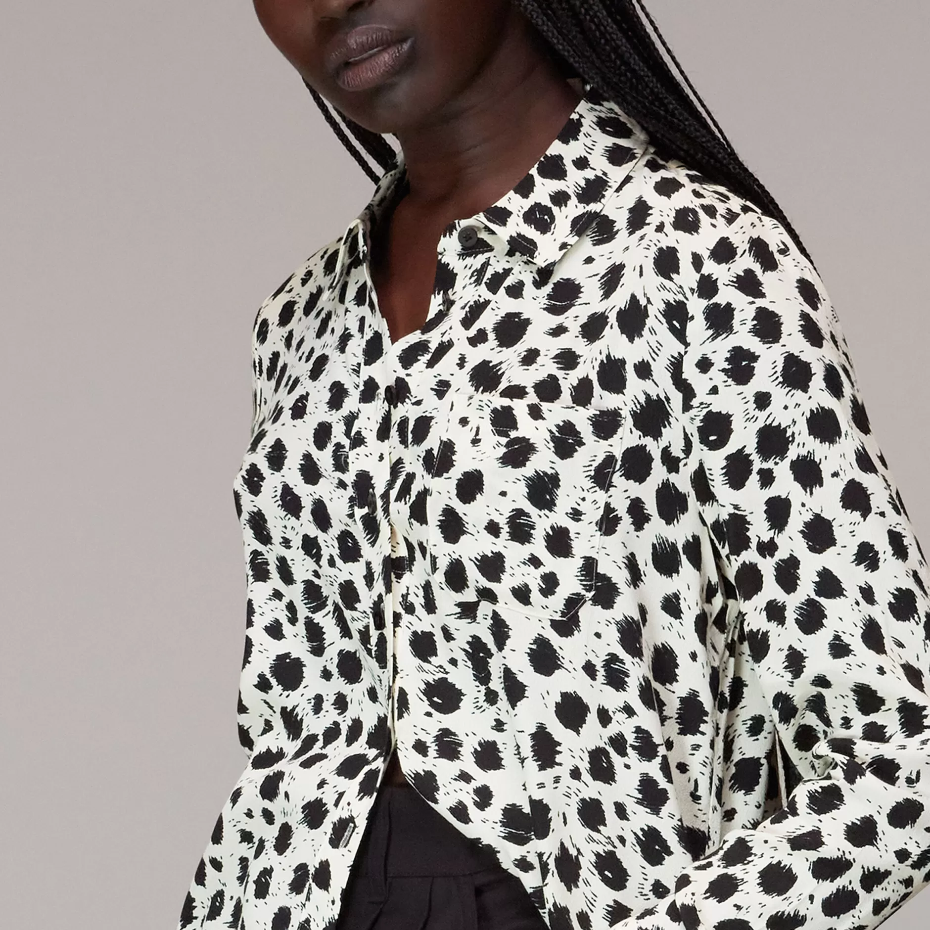 Women Whistles Tops | Brushed Dalmatian Shirt