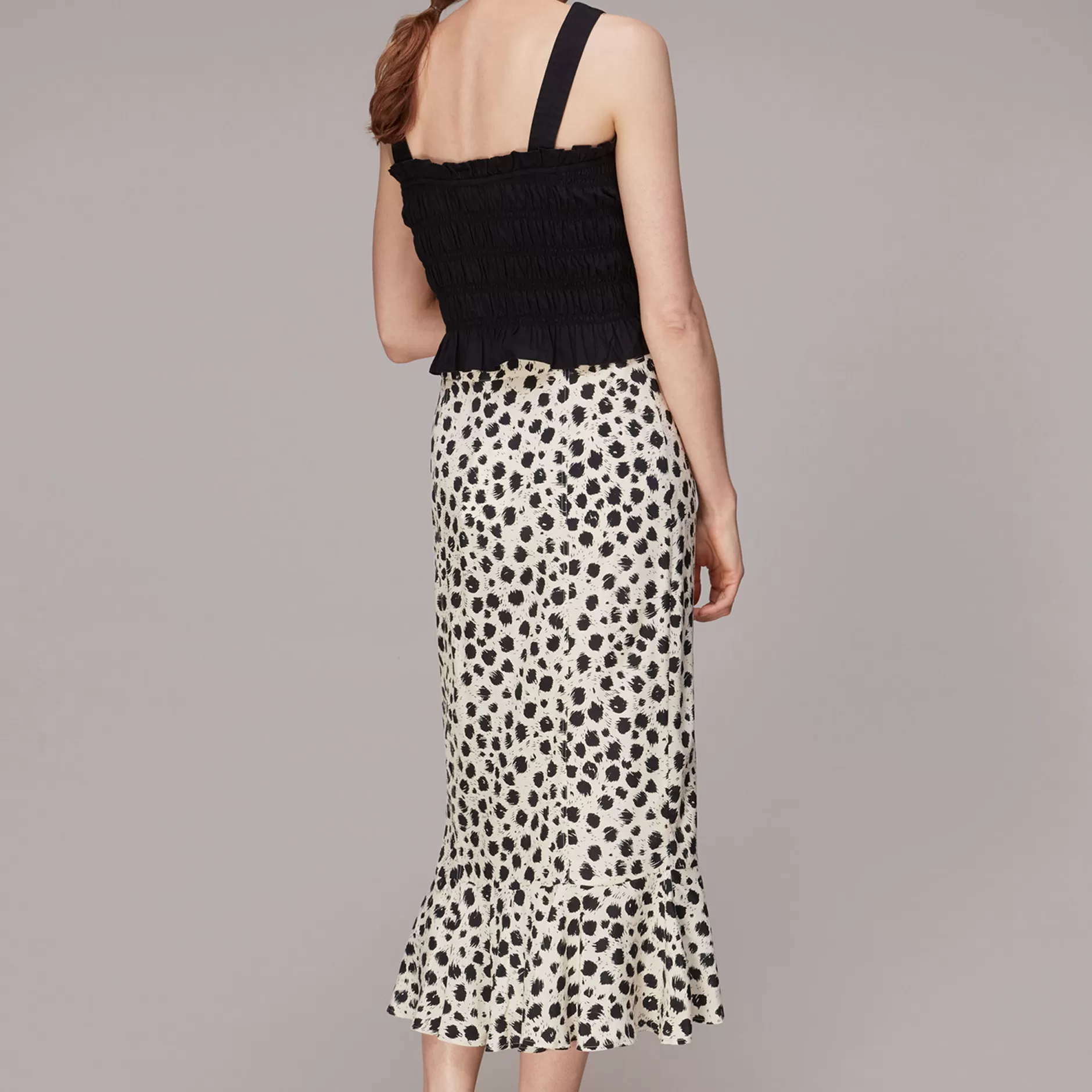 Women Whistles Skirts | Brushed Dalmatian Wrap Skirt