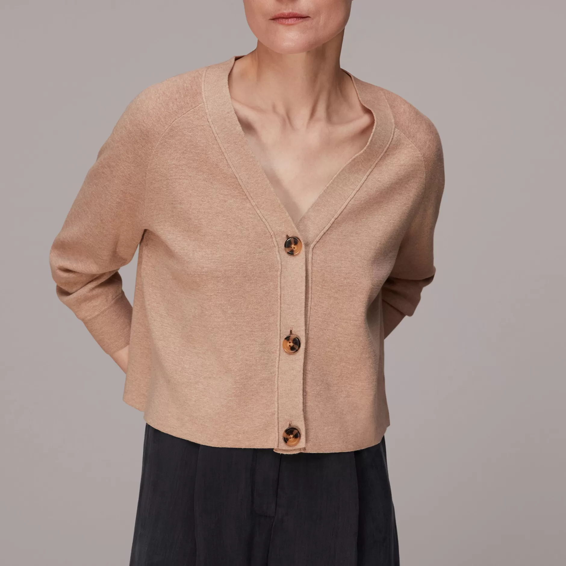 Women Whistles Knitwear | Button Through Cardigan