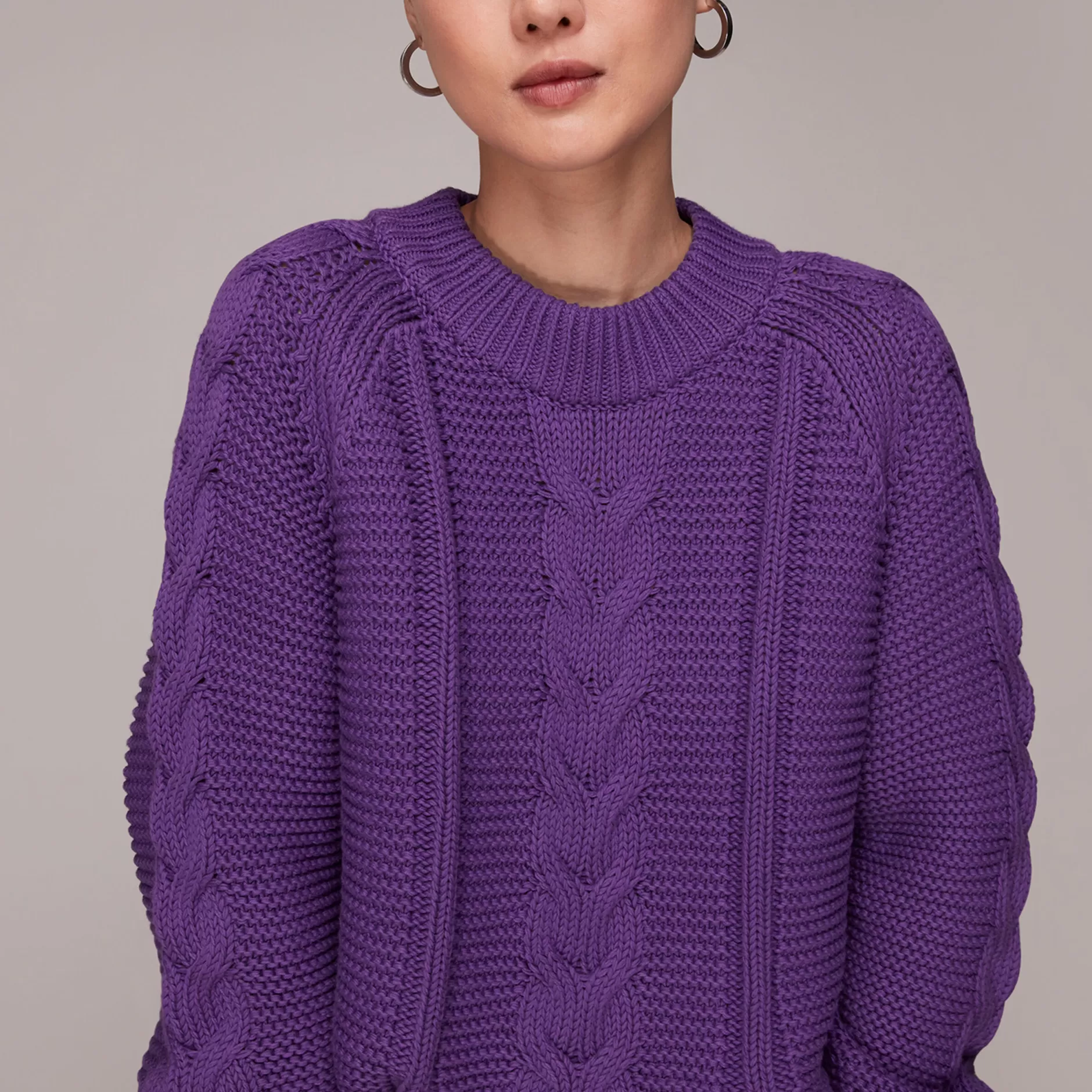 Women Whistles Knitwear | Cable Sweater