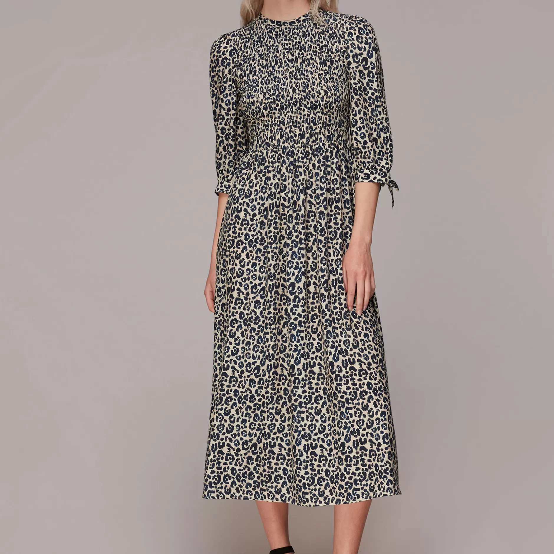 Women Whistles Dresses | Cheetah Print Shirred Dress