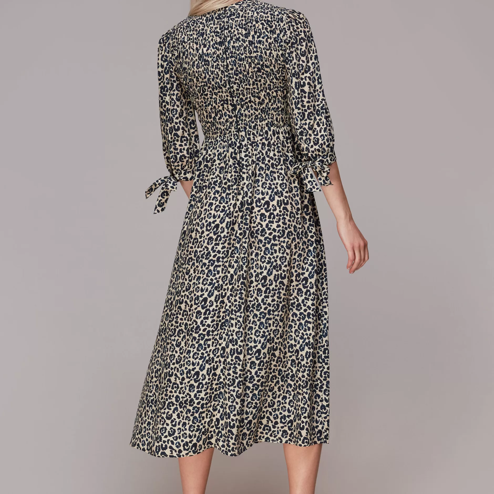 Women Whistles Dresses | Cheetah Print Shirred Dress