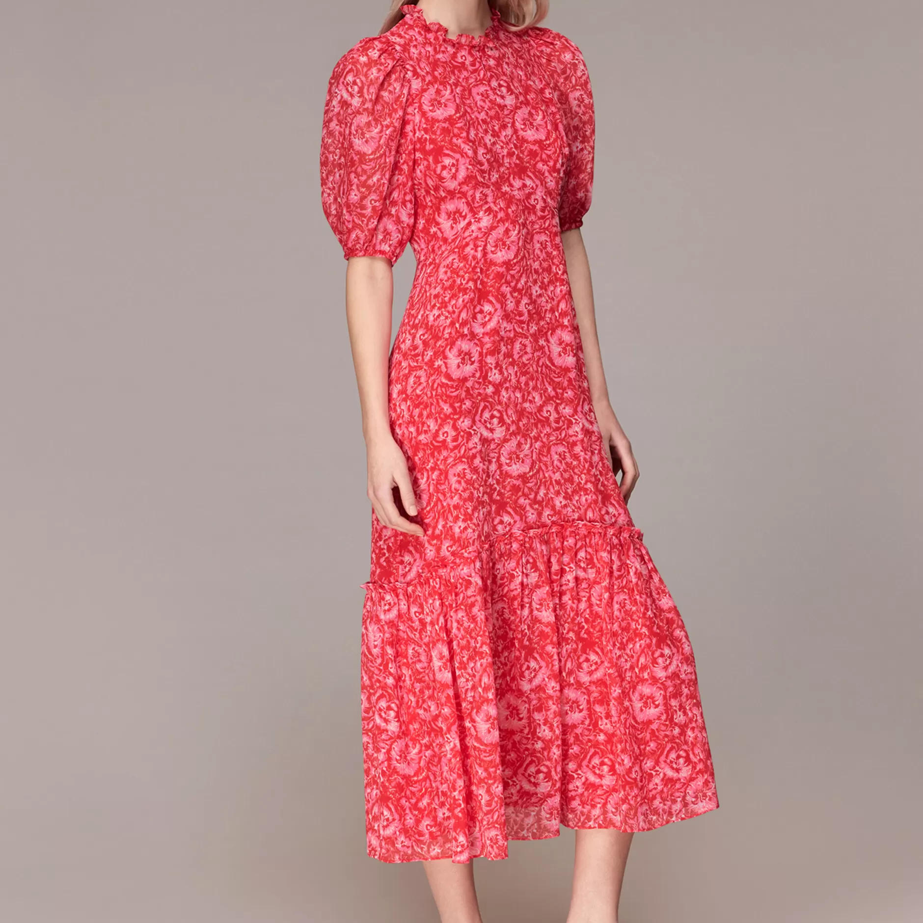 Women Whistles Dresses | Clouded Floral Midi Dress