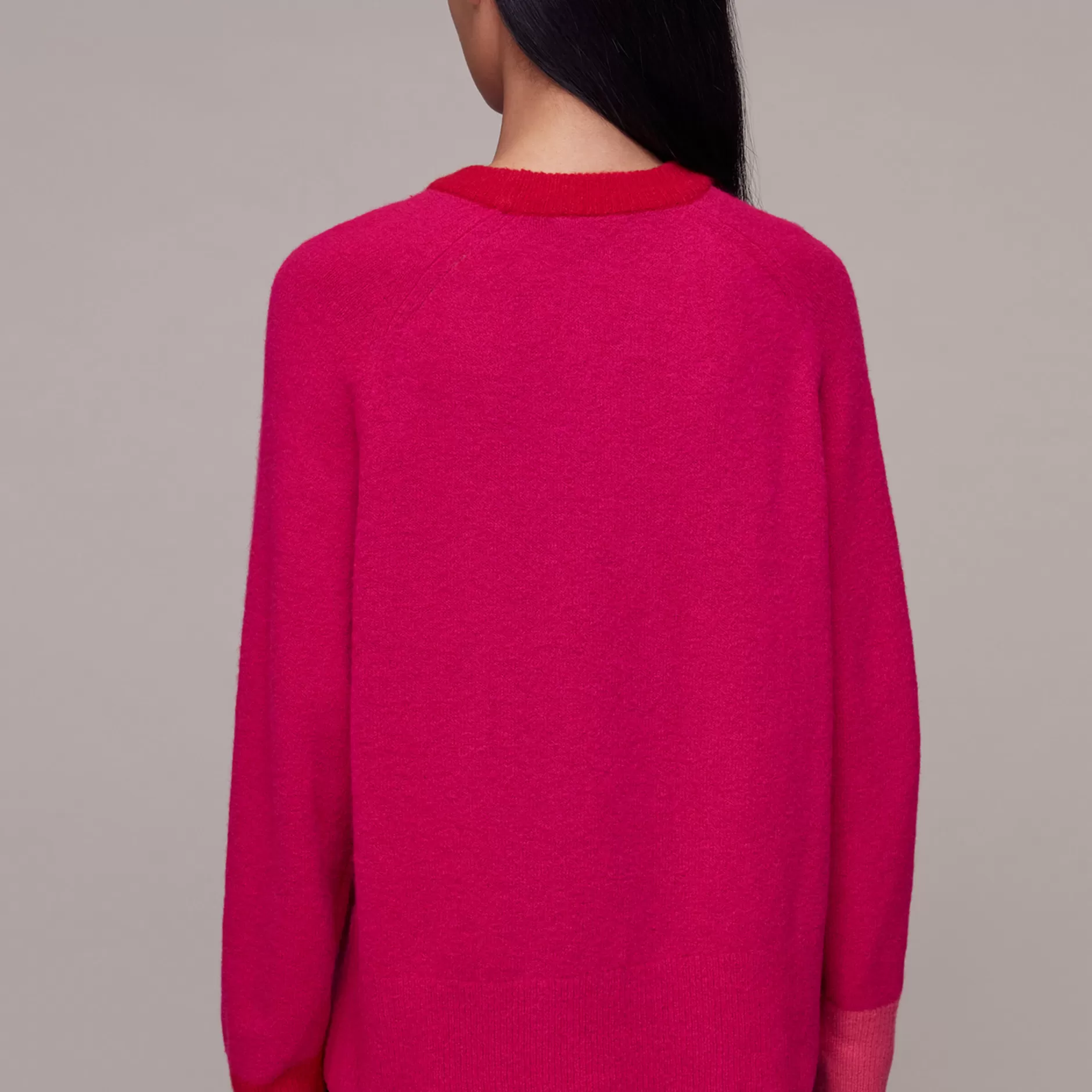 Women Whistles Knitwear | Colour Block Pocket Sweater