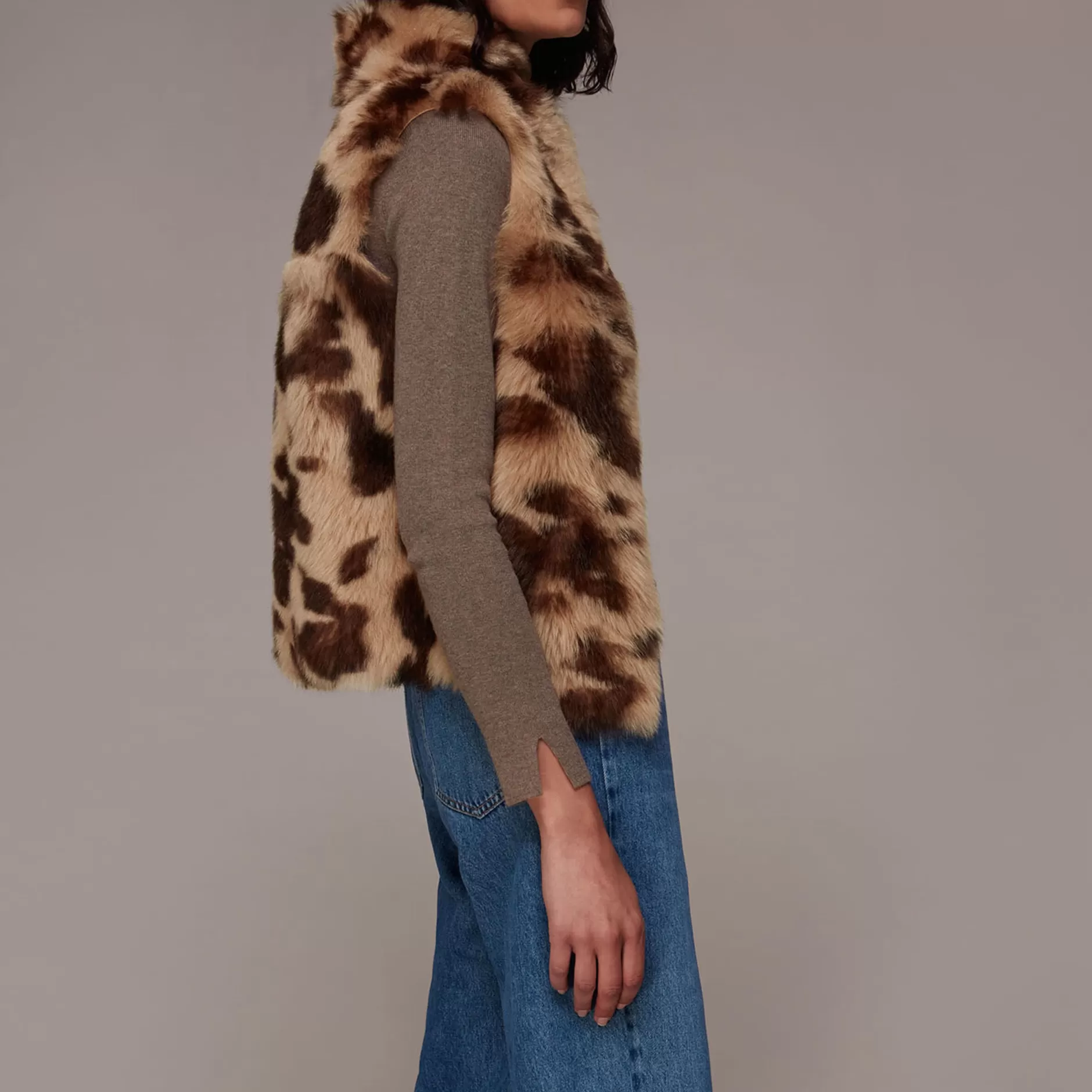 Women Whistles Jackets | Cow Print Toscana Gilet