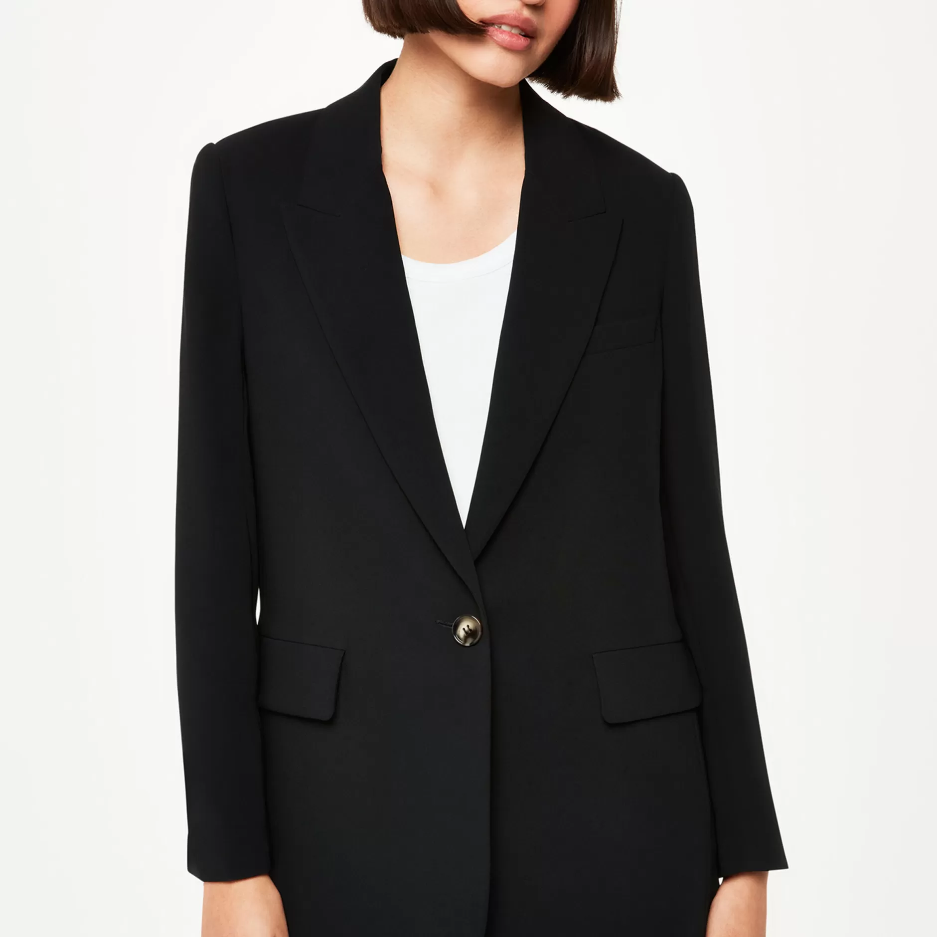 Women Whistles Tailoring | Crepe Boyfriend Blazer