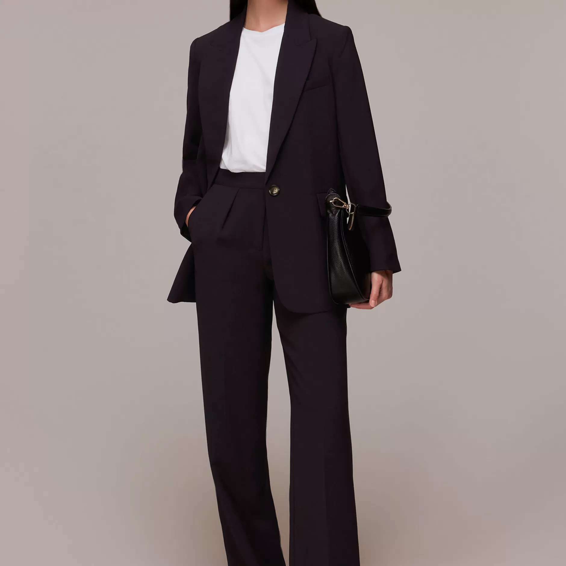 Women Whistles Tailoring | Crepe Boyfriend Blazer