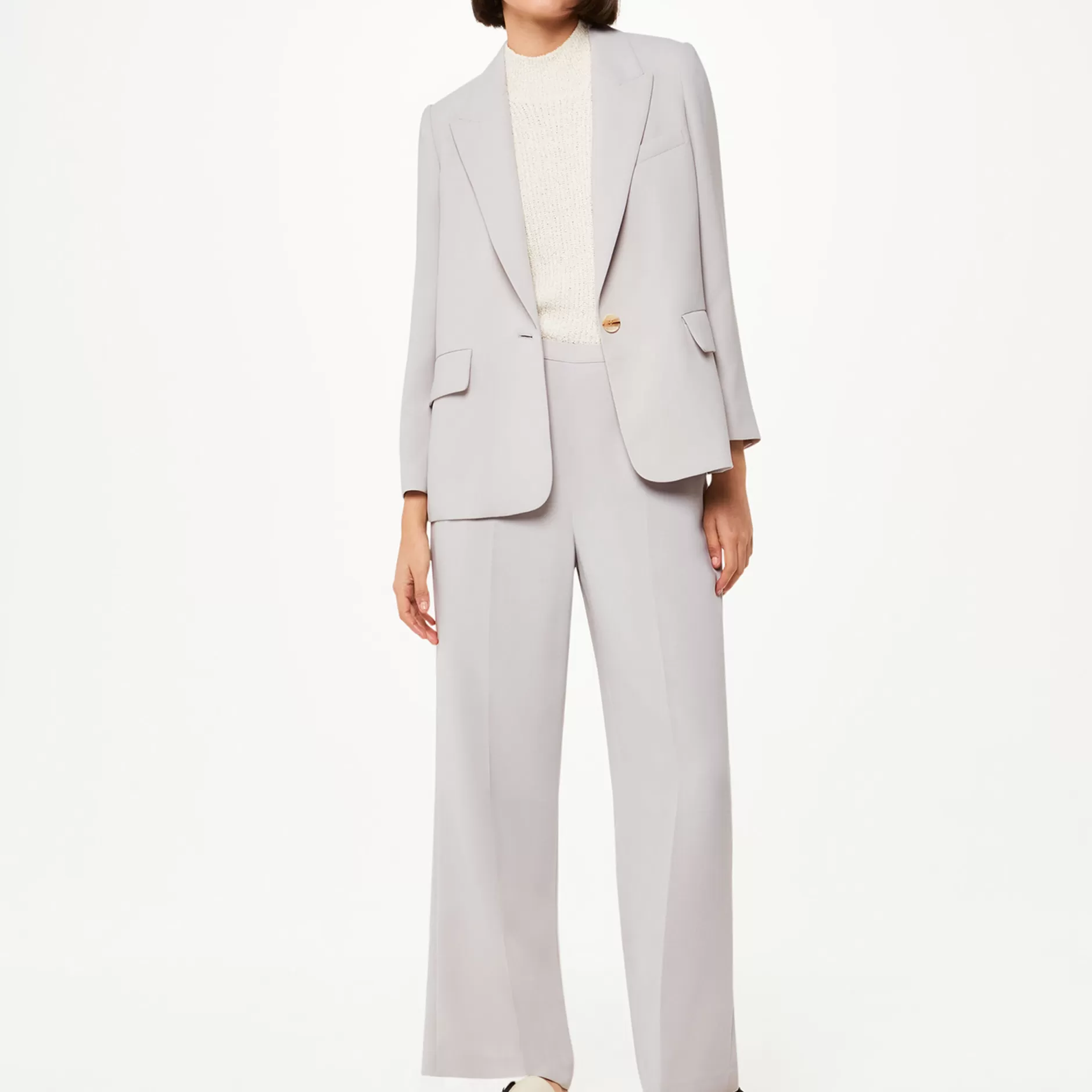 Women Whistles Tailoring | Crepe Boyfriend Blazer