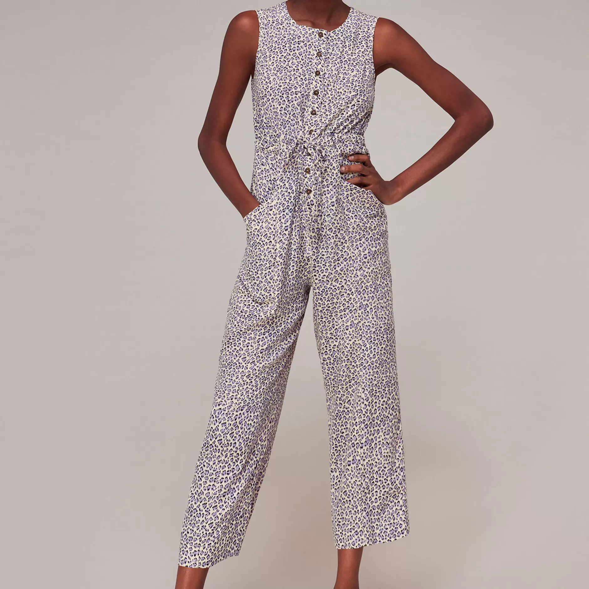 Women Whistles Jumpsuits | Dashed Leopard Jess Jumpsuit