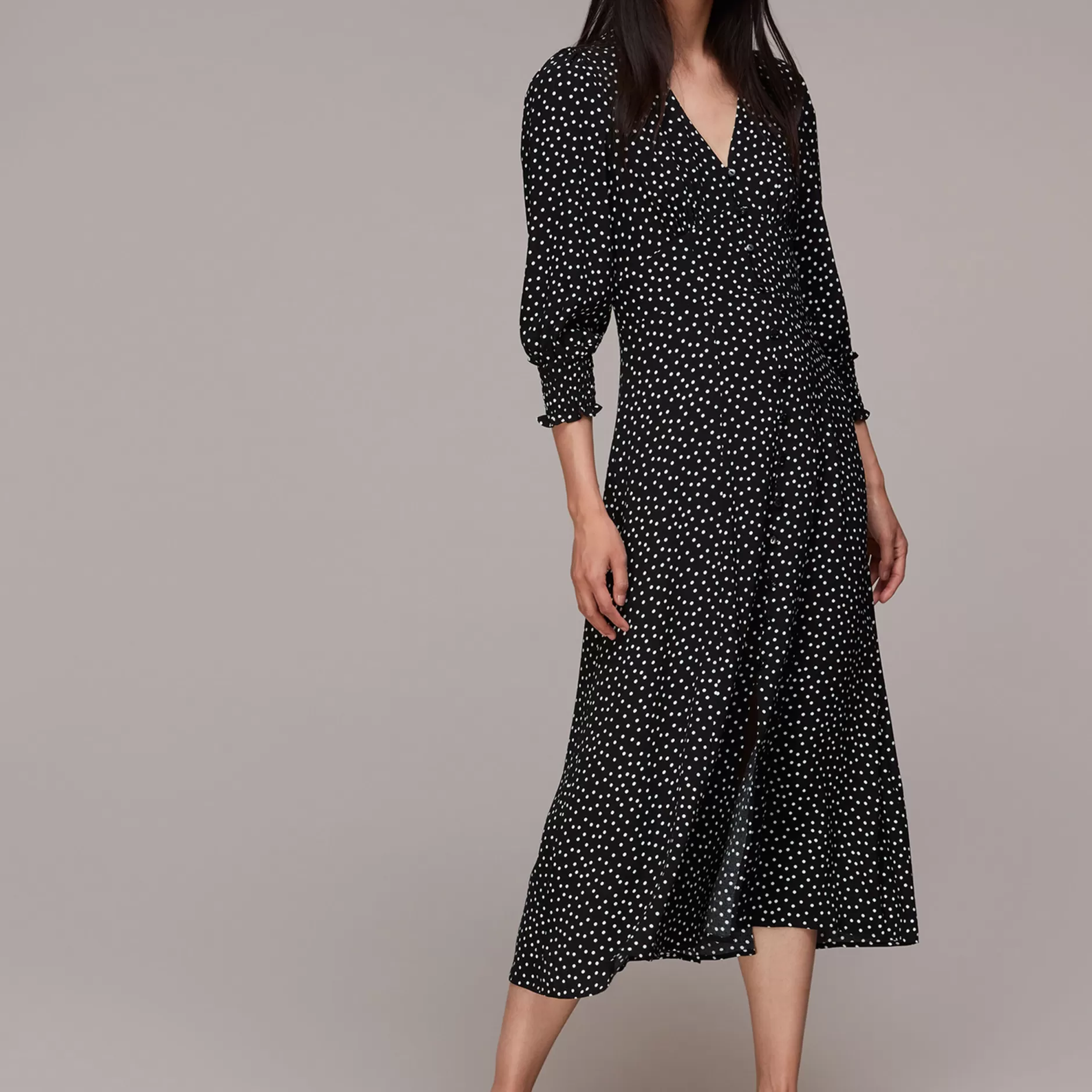 Women Whistles Dresses | Ellie Spot Print Midi Dress