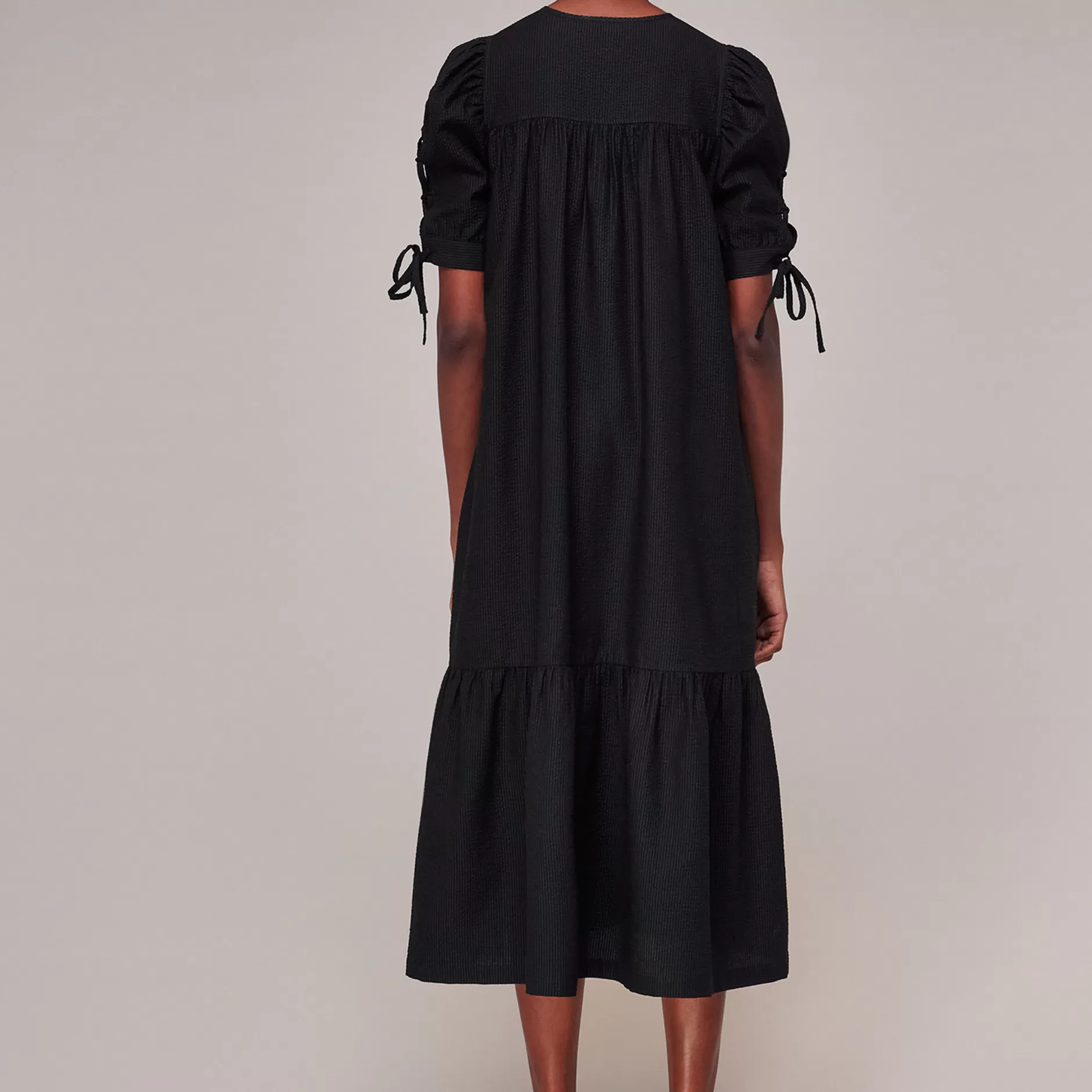 Women Whistles Dresses | Elsie Seersucker Trapeze Dress