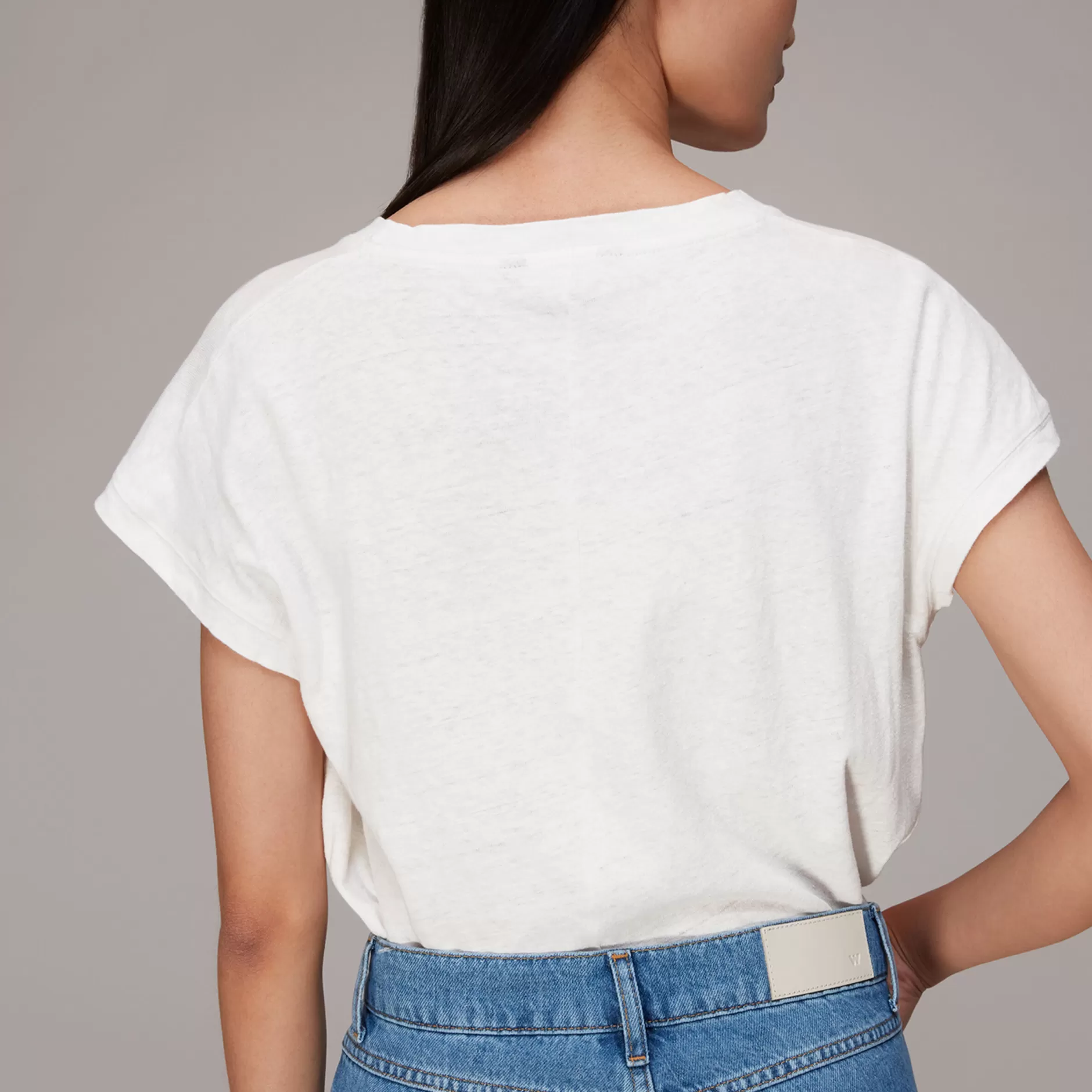 Women Whistles T-Shirts | Ember Linen Mix Pocket Tee