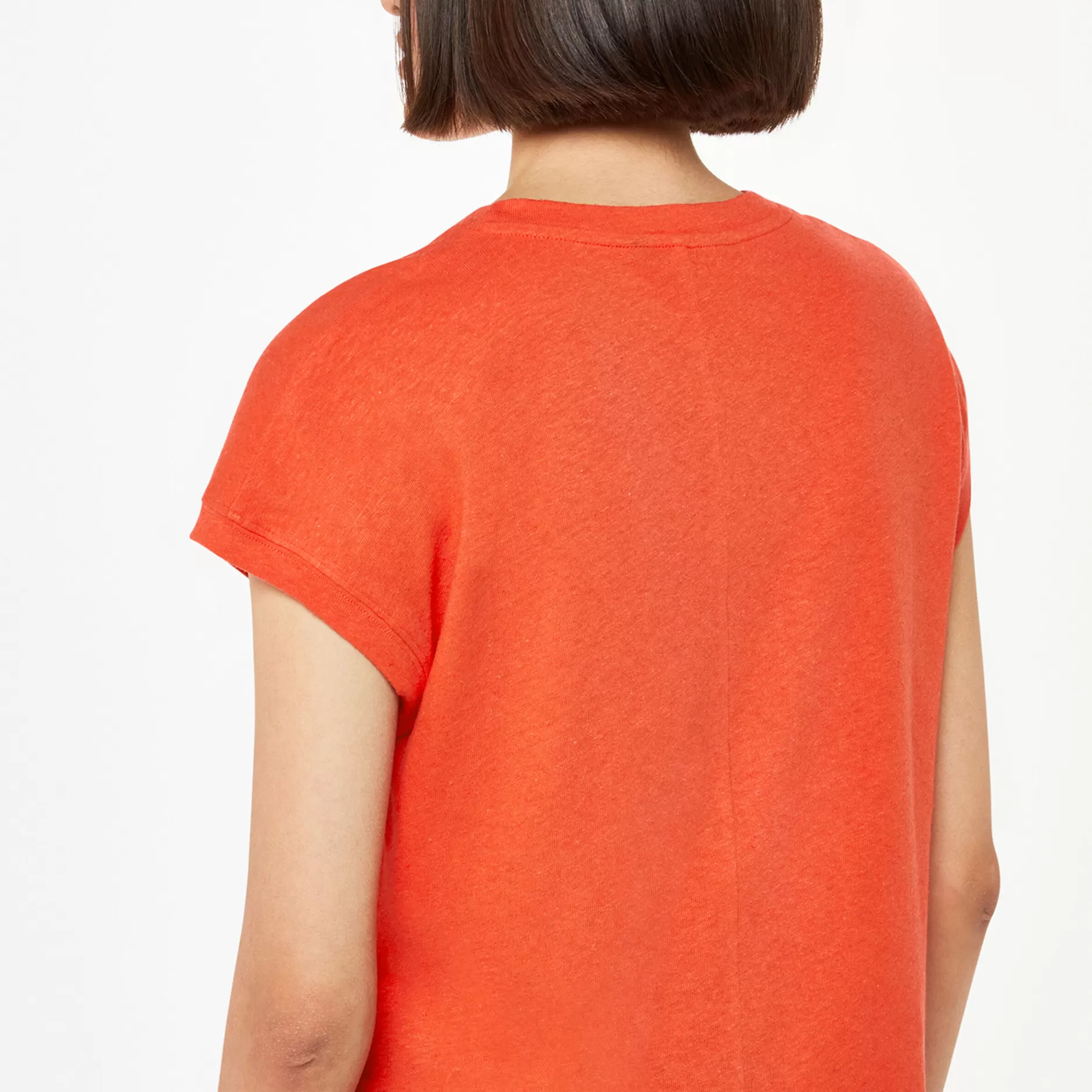 Women Whistles T-Shirts | Ember Linen Mix Pocket Tee