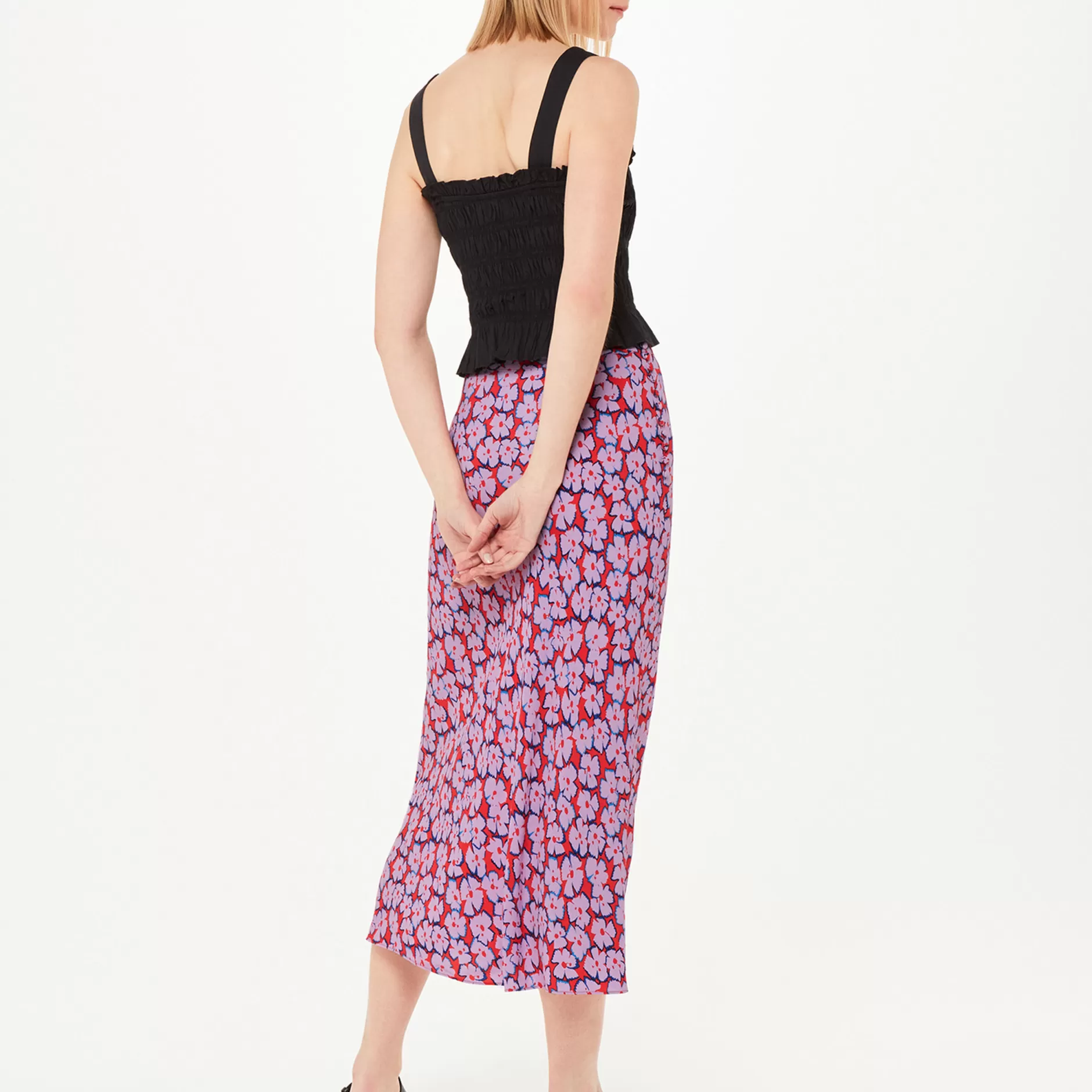 Women Whistles Skirts | Farfalle Print Bias Cut Skirt