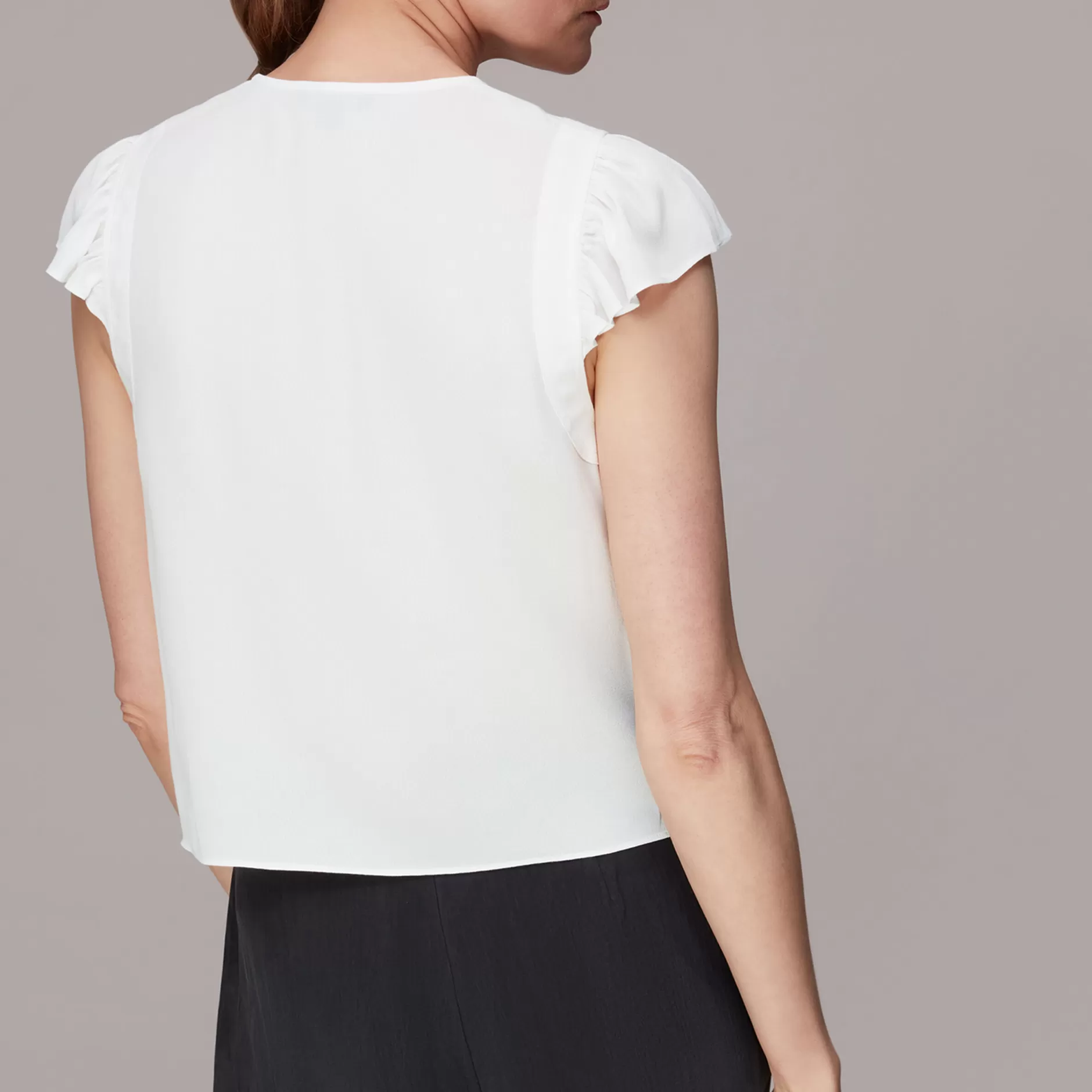 Women Whistles Tops | Frill Sleeve Top