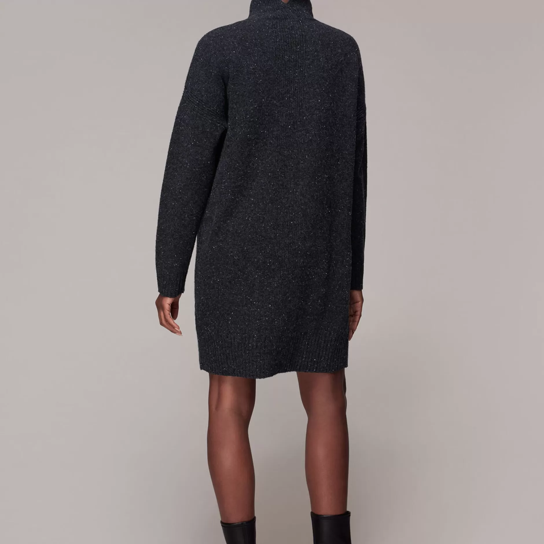 Women Whistles Dresses | Funnel Neck Knit Dress