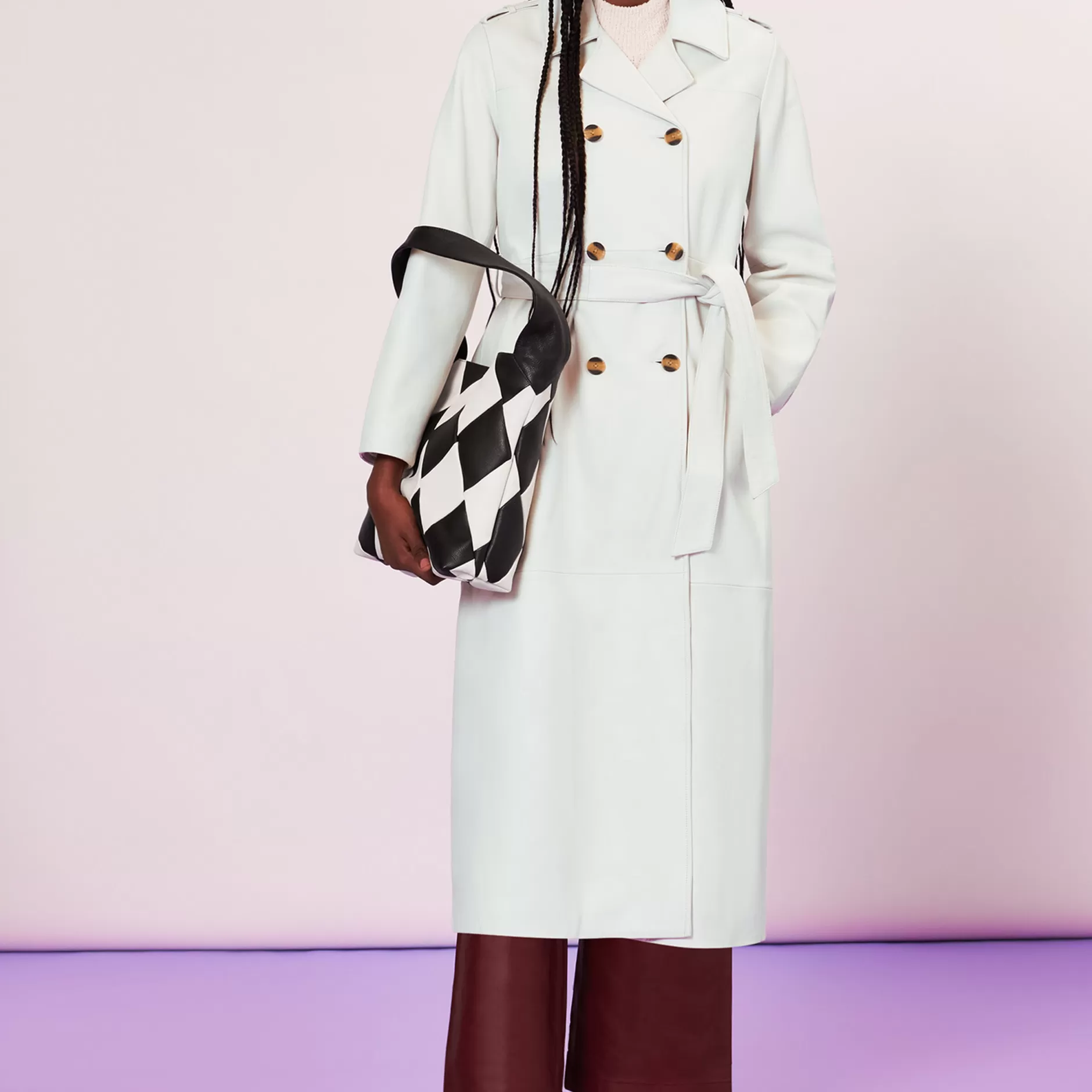 Women Whistles Coats | Gemma Leather Trench Coat