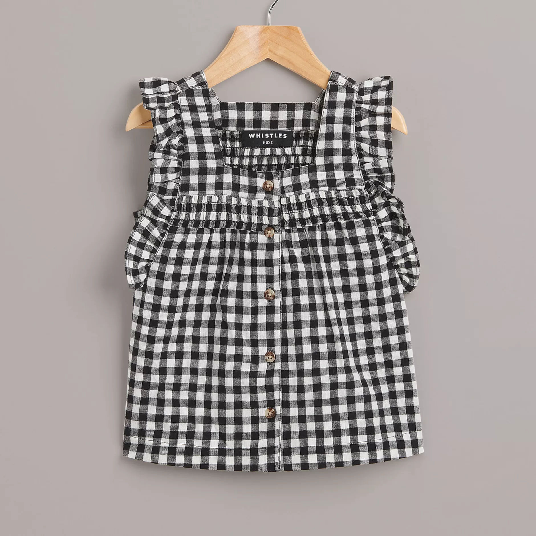 Women Whistles Tops | Gingham Pippa Top