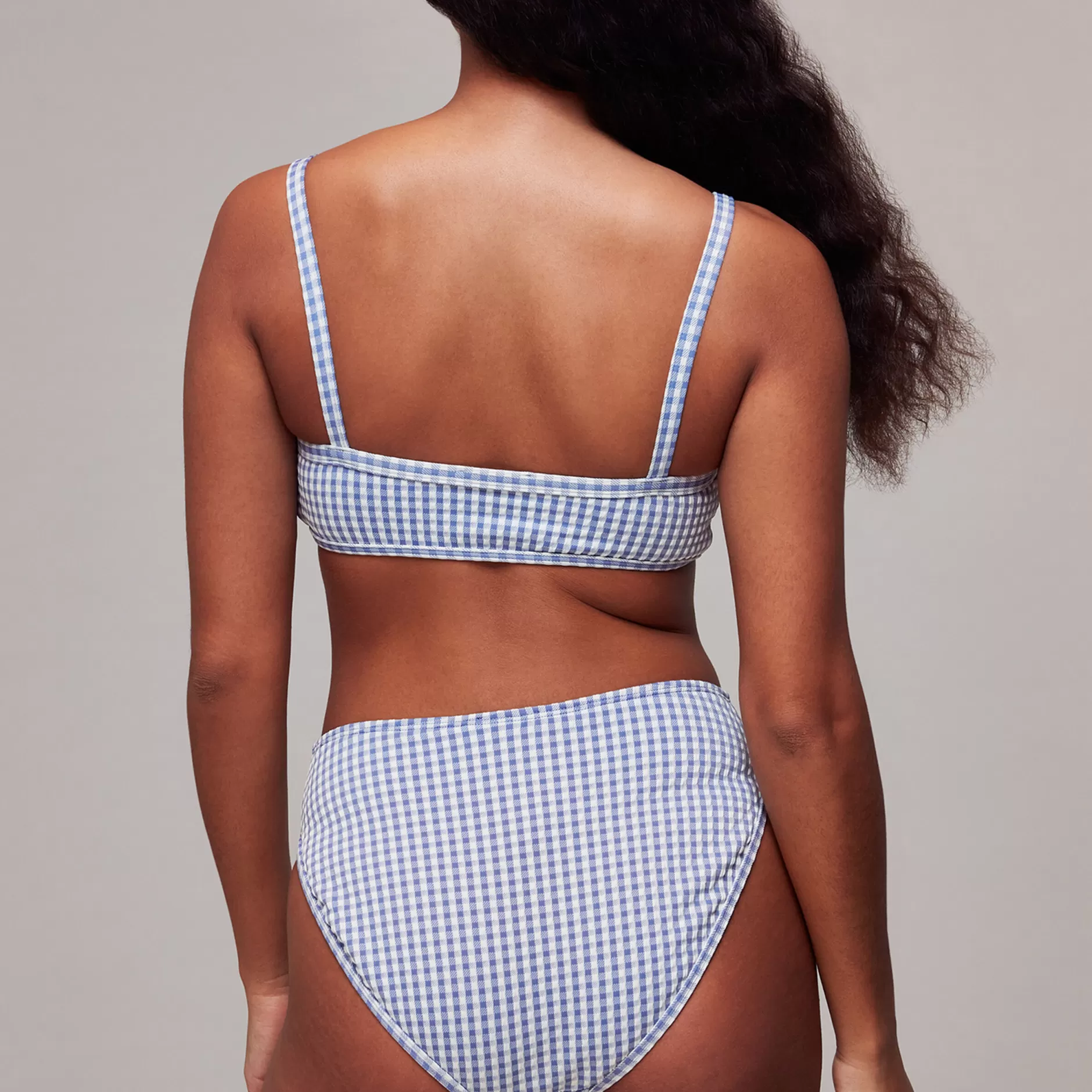 Women Whistles Swimwear | Gingham Texture Bikini Bottom