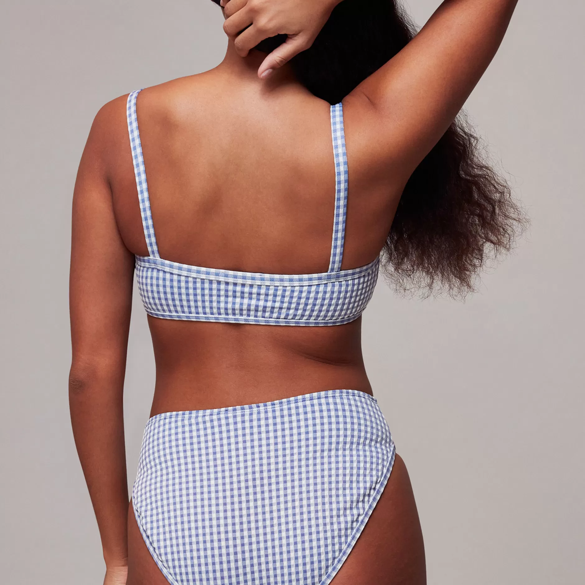 Women Whistles Swimwear | Gingham Texture Bikini Top