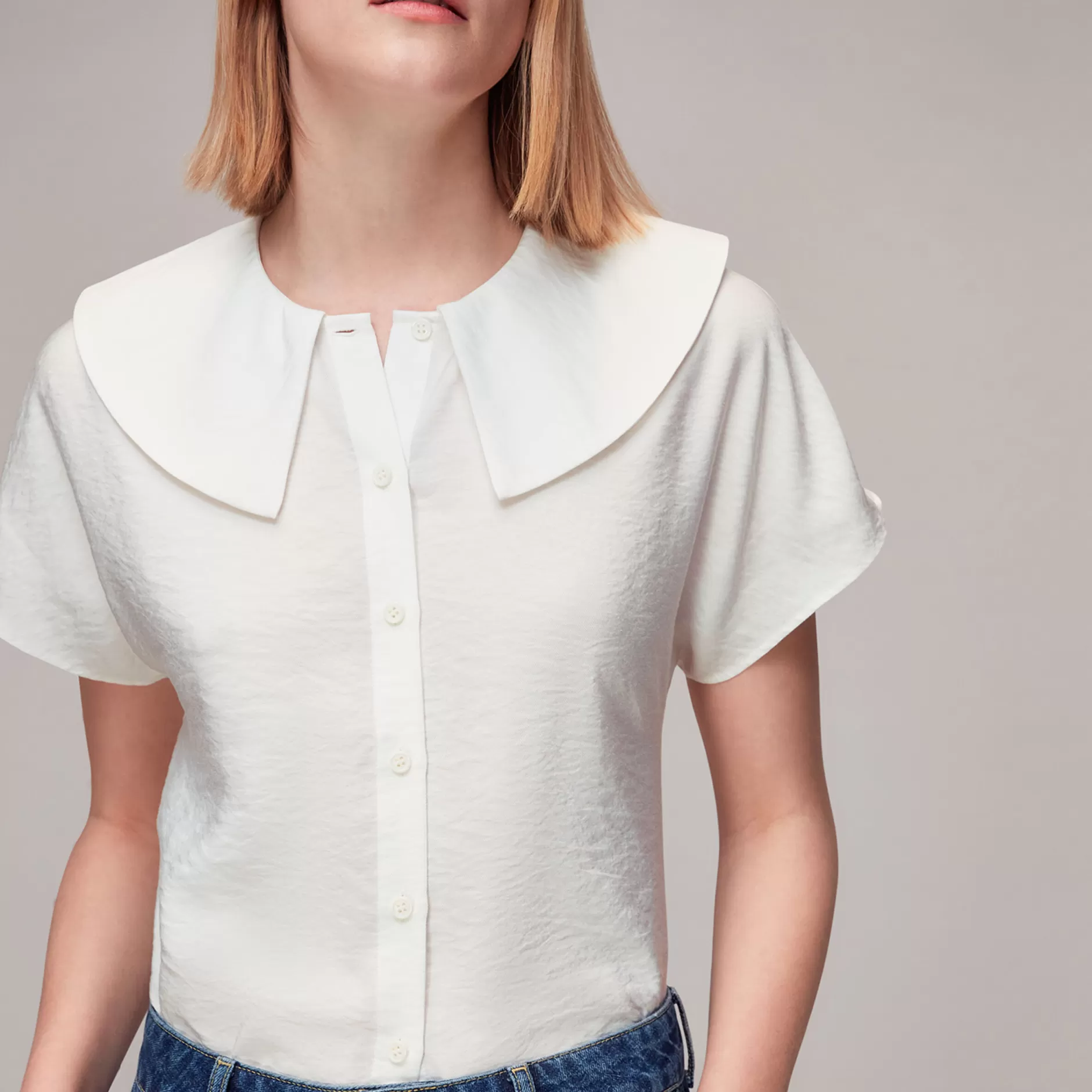 Women Whistles Tops | Greta Collar Top