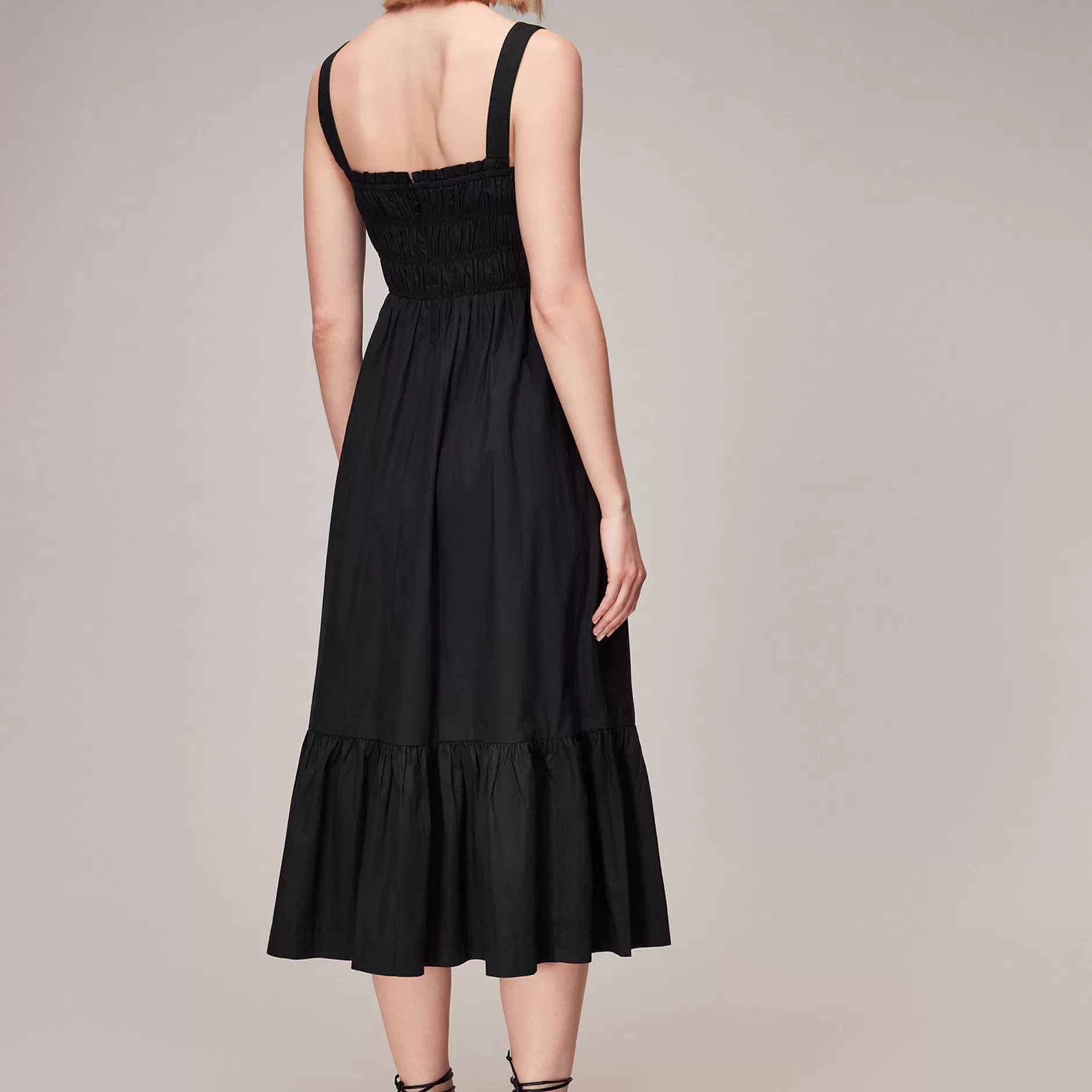 Women Whistles Dresses | Greta Ruched Poplin Dress