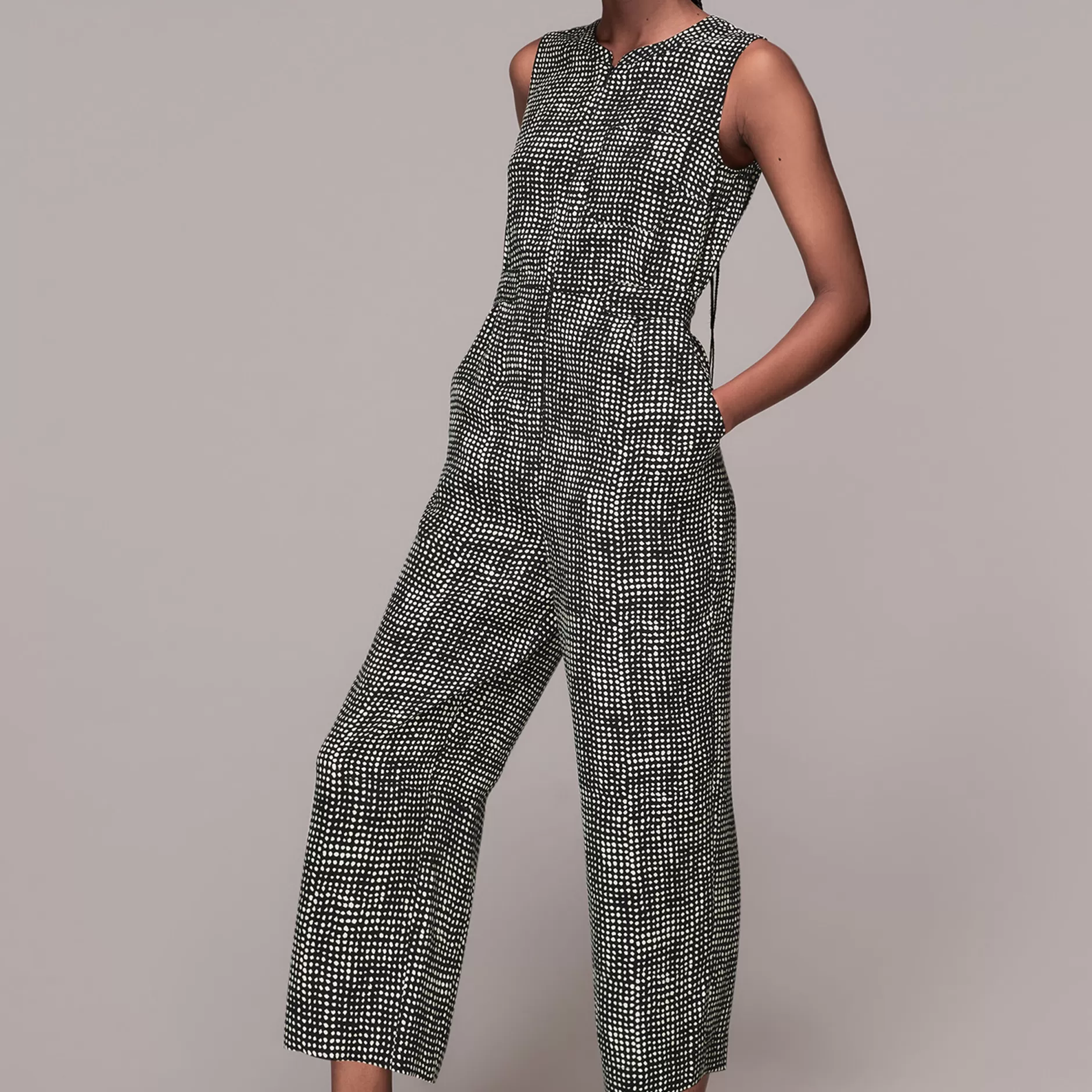 Women Whistles Jumpsuits | Josie Spotted Check Jumpsuit