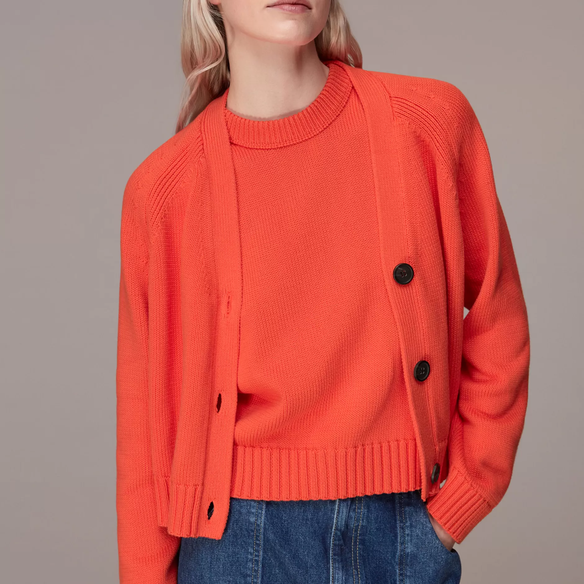 Women Whistles Knitwear | Karine Rib Detail Cardigan