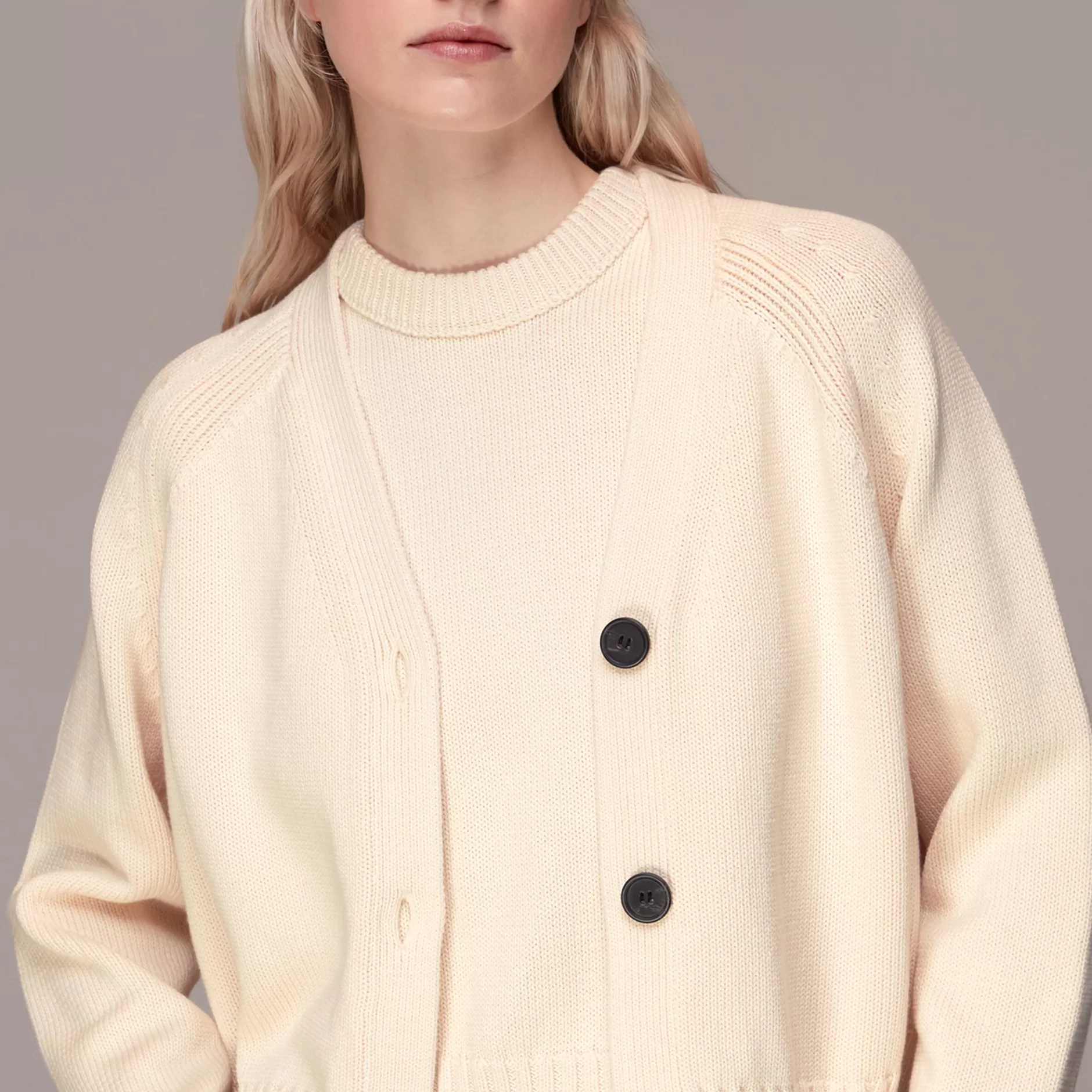 Women Whistles Knitwear | Karine Rib Detail Cardigan