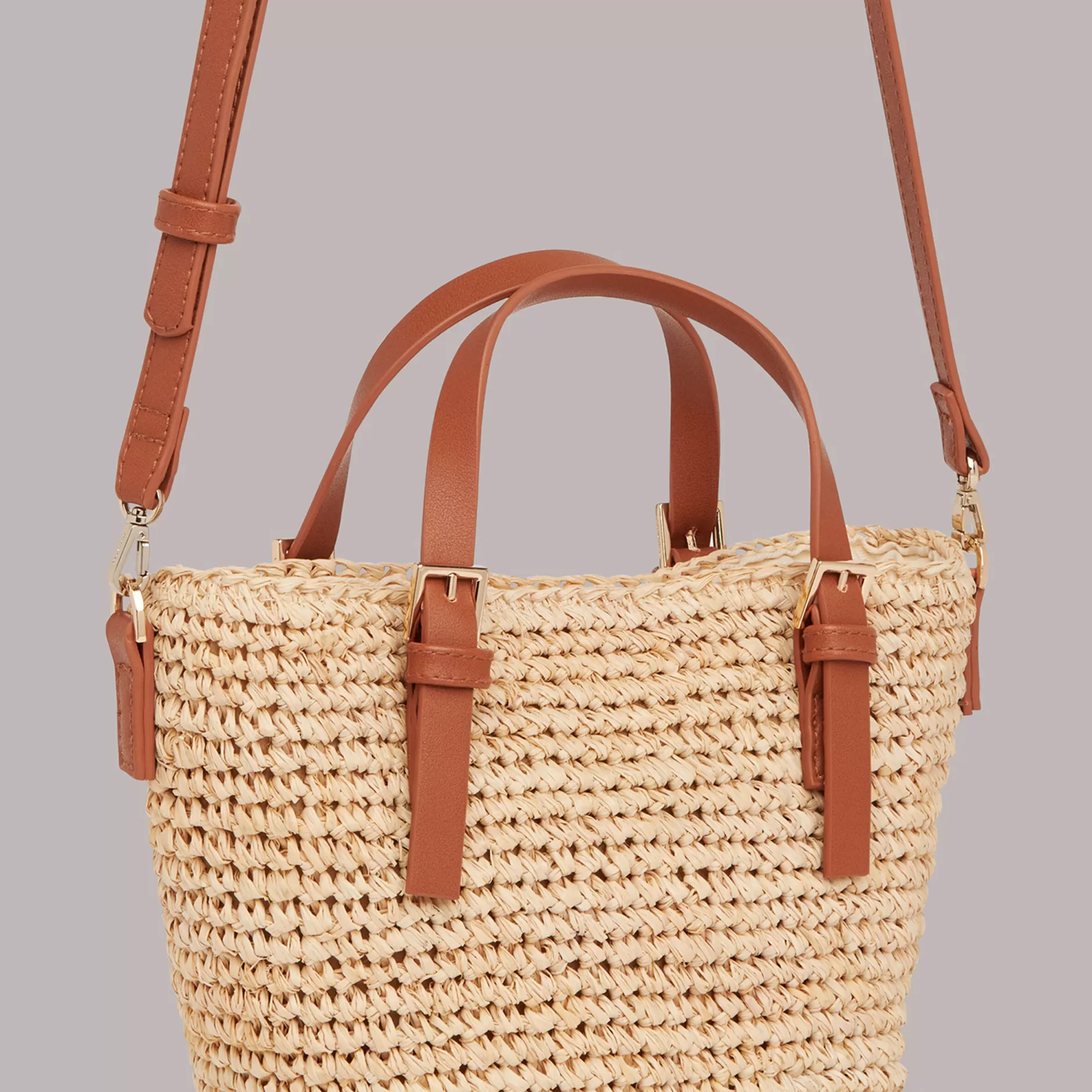 Women Whistles Shoulder Bags & Tote Bags | Kiki Mini Handle Straw Tote