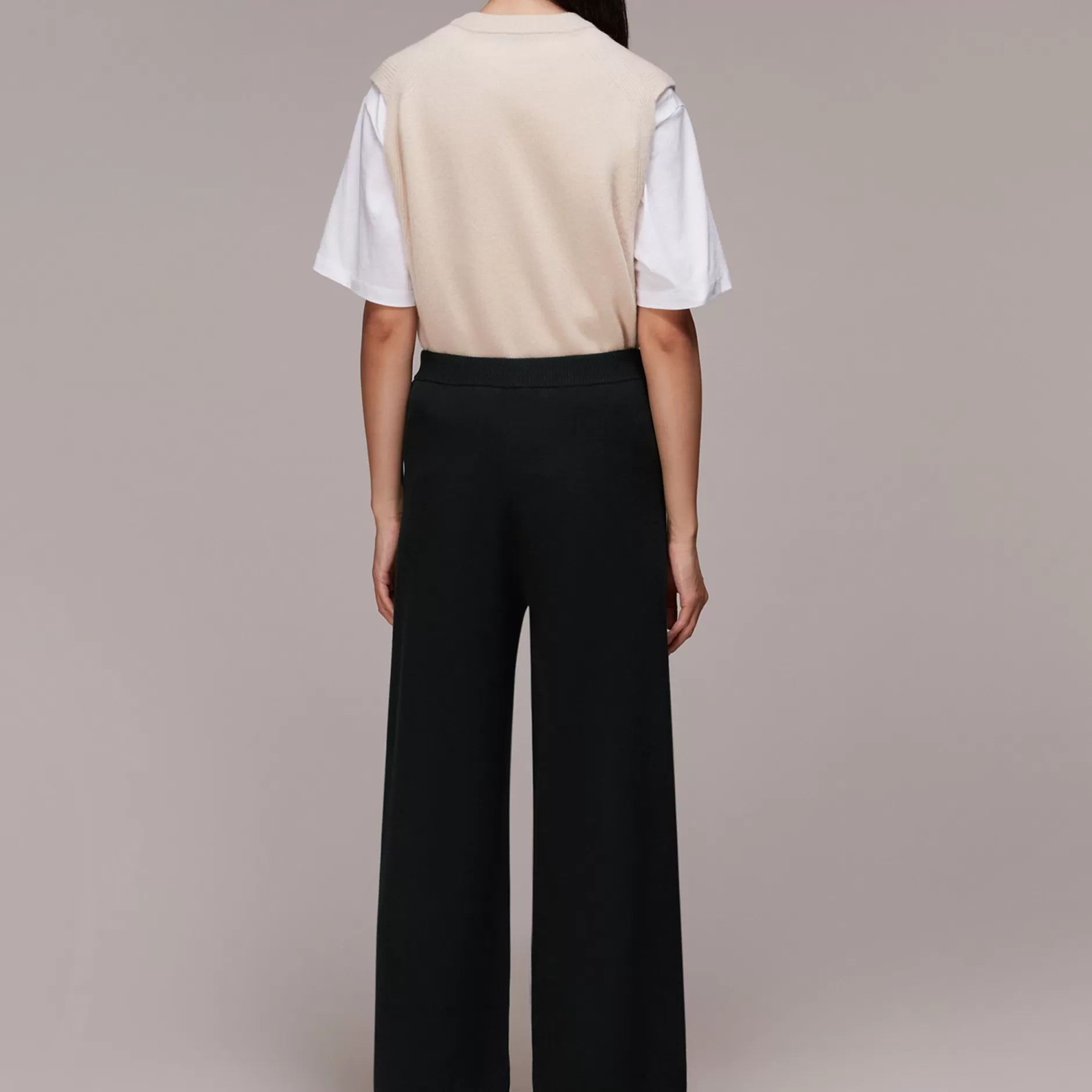 Women Whistles Trousers | Knitted Wide Leg Trousers