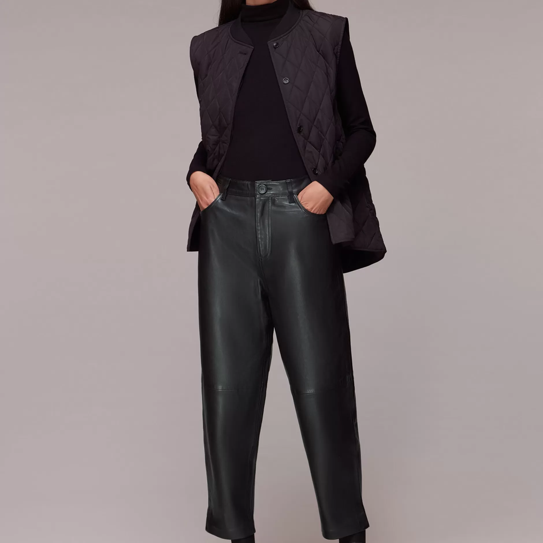 Women Whistles Trousers | Laura Leather Trouser