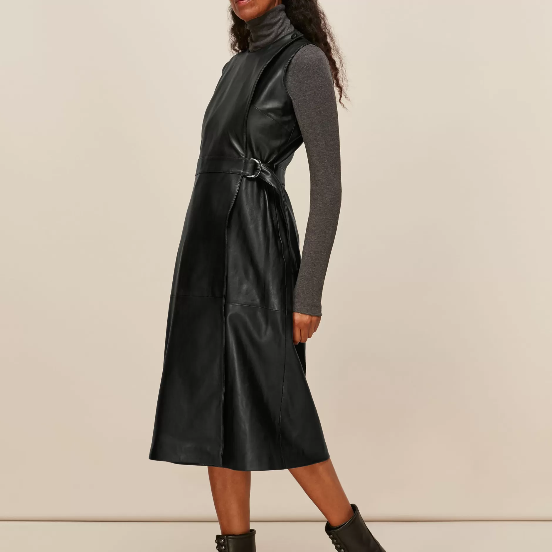 Women Whistles Dresses | Leather Shift Dress