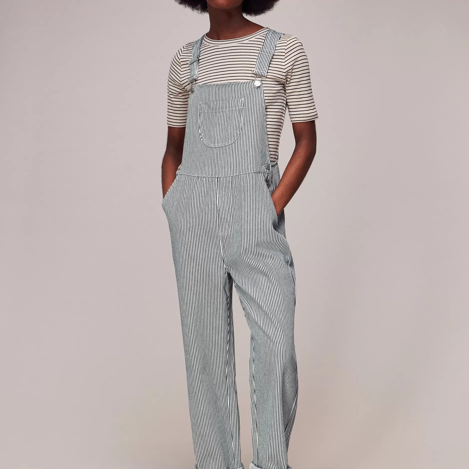 Women Whistles Jumpsuits | Leni Stripe Dungaree