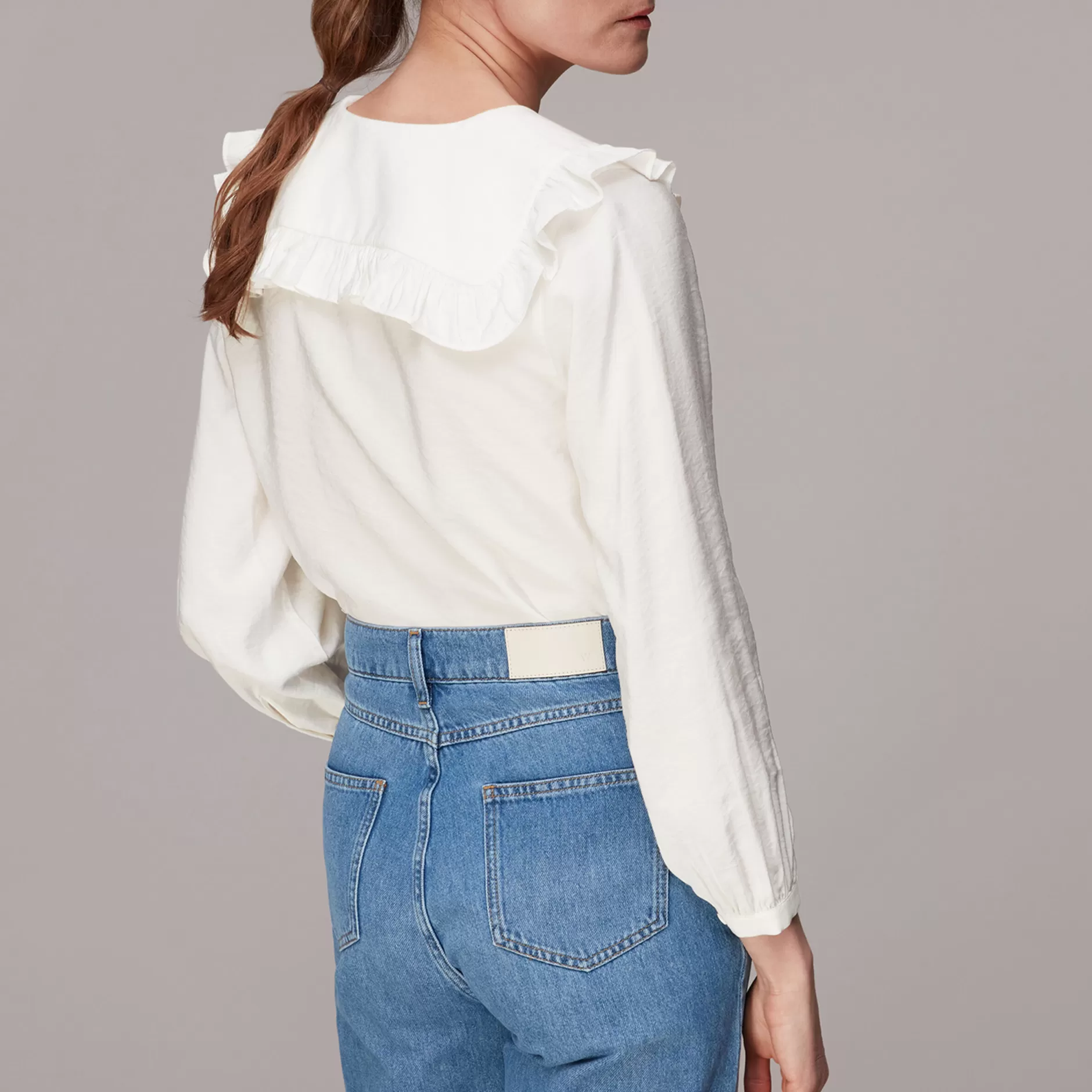 Women Whistles Tops | Lenny Frill Collar Detail Top