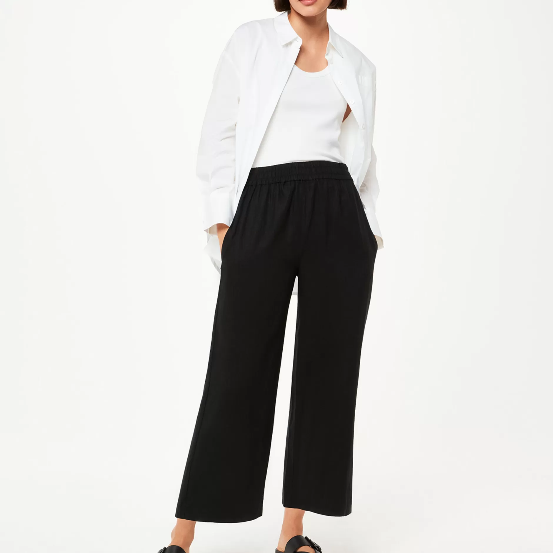 Women Whistles Trousers | Linen Pocket Trouser