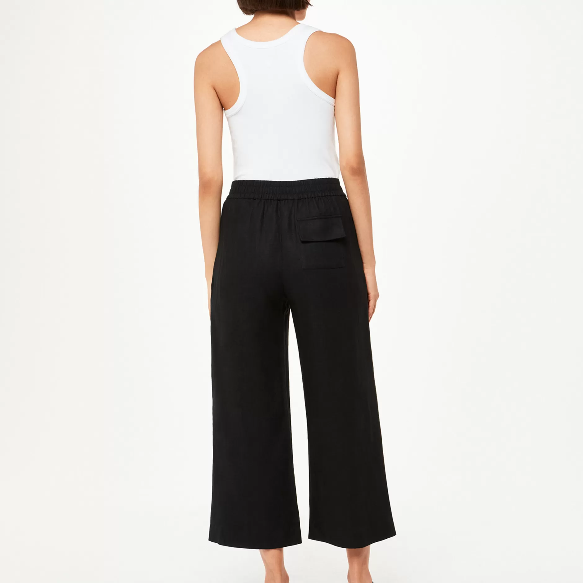 Women Whistles Trousers | Linen Pocket Trouser