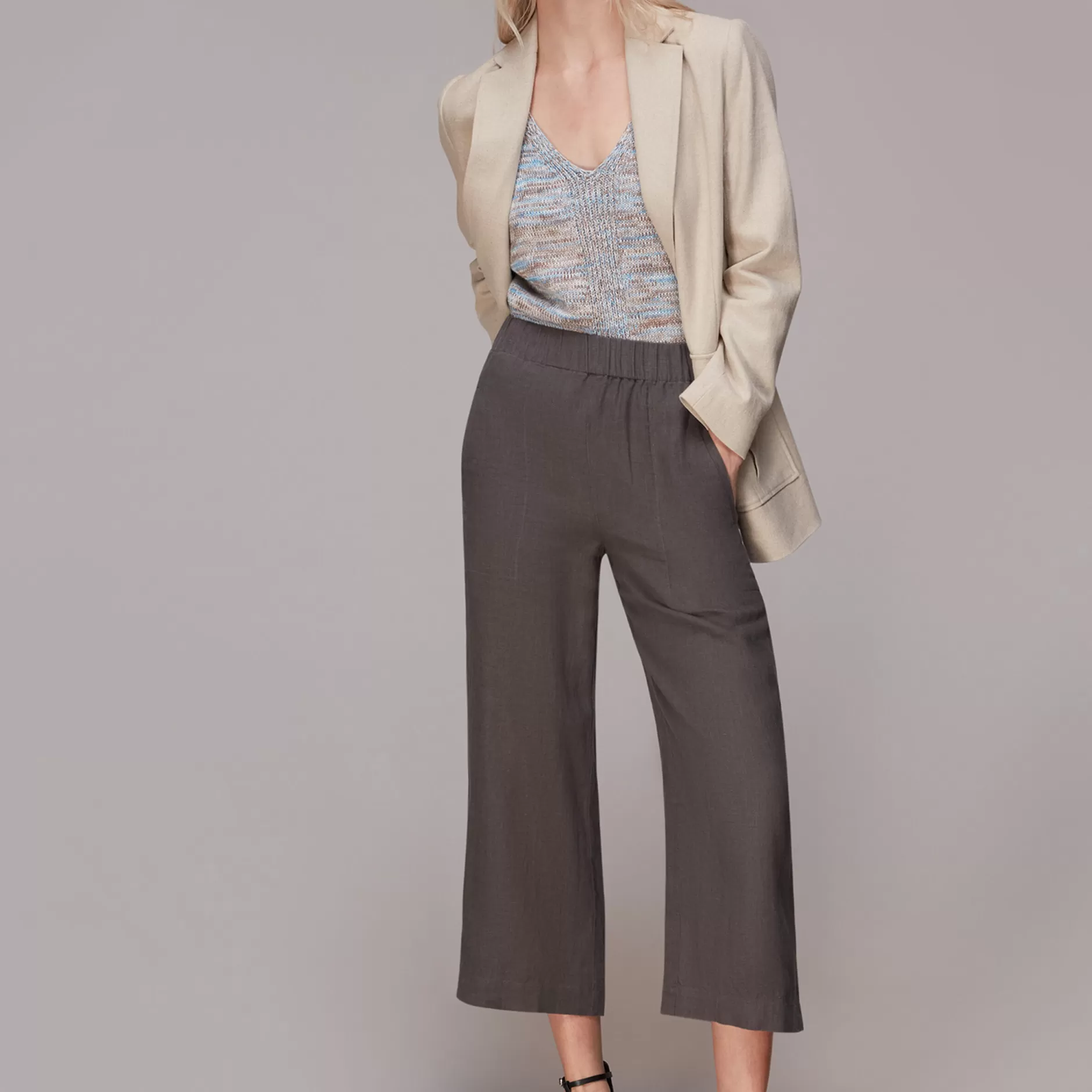 Women Whistles Trousers | Linen Trouser