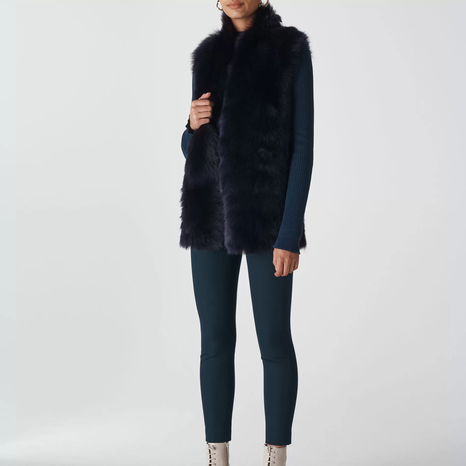 Women Whistles Coats | Longline Sheepskin Gilet