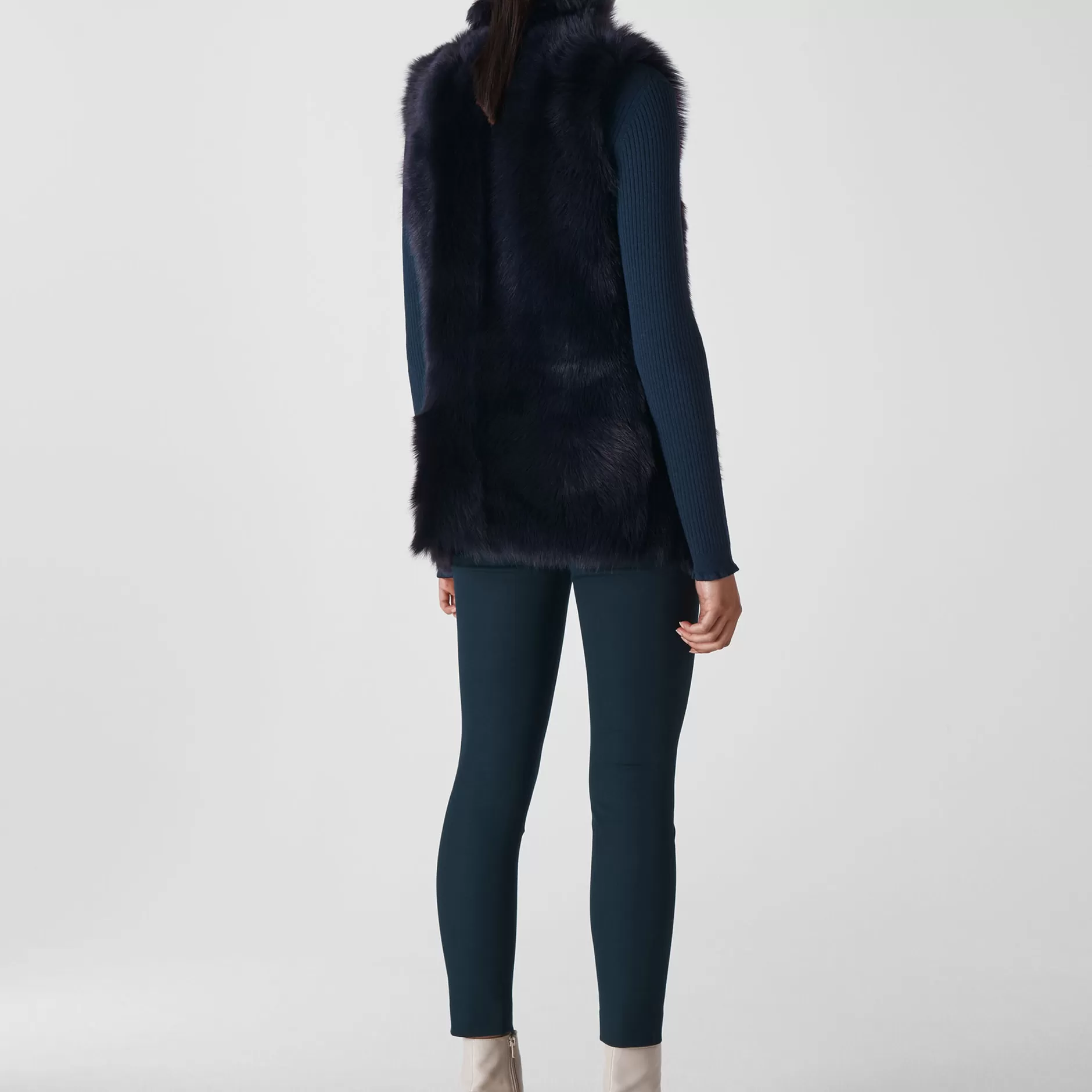 Women Whistles Coats | Longline Sheepskin Gilet