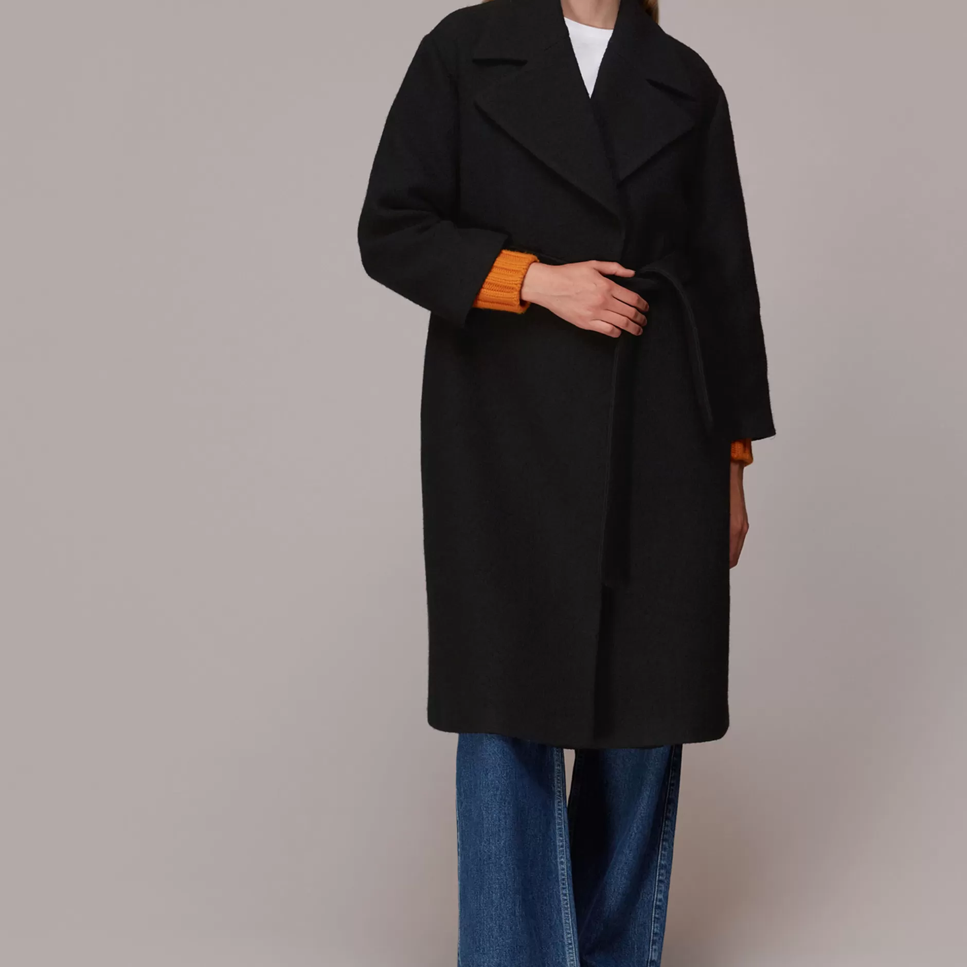 Women Whistles Coats | Lorna Wrap Wool Coat